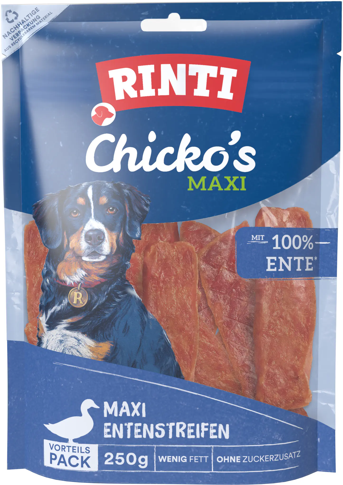 Rinti Chicko Maxi Hundesnack Ente Vorratspack 250 g Rinti Chicko Maxi Hundesnack Ente Vorratspack 250 g