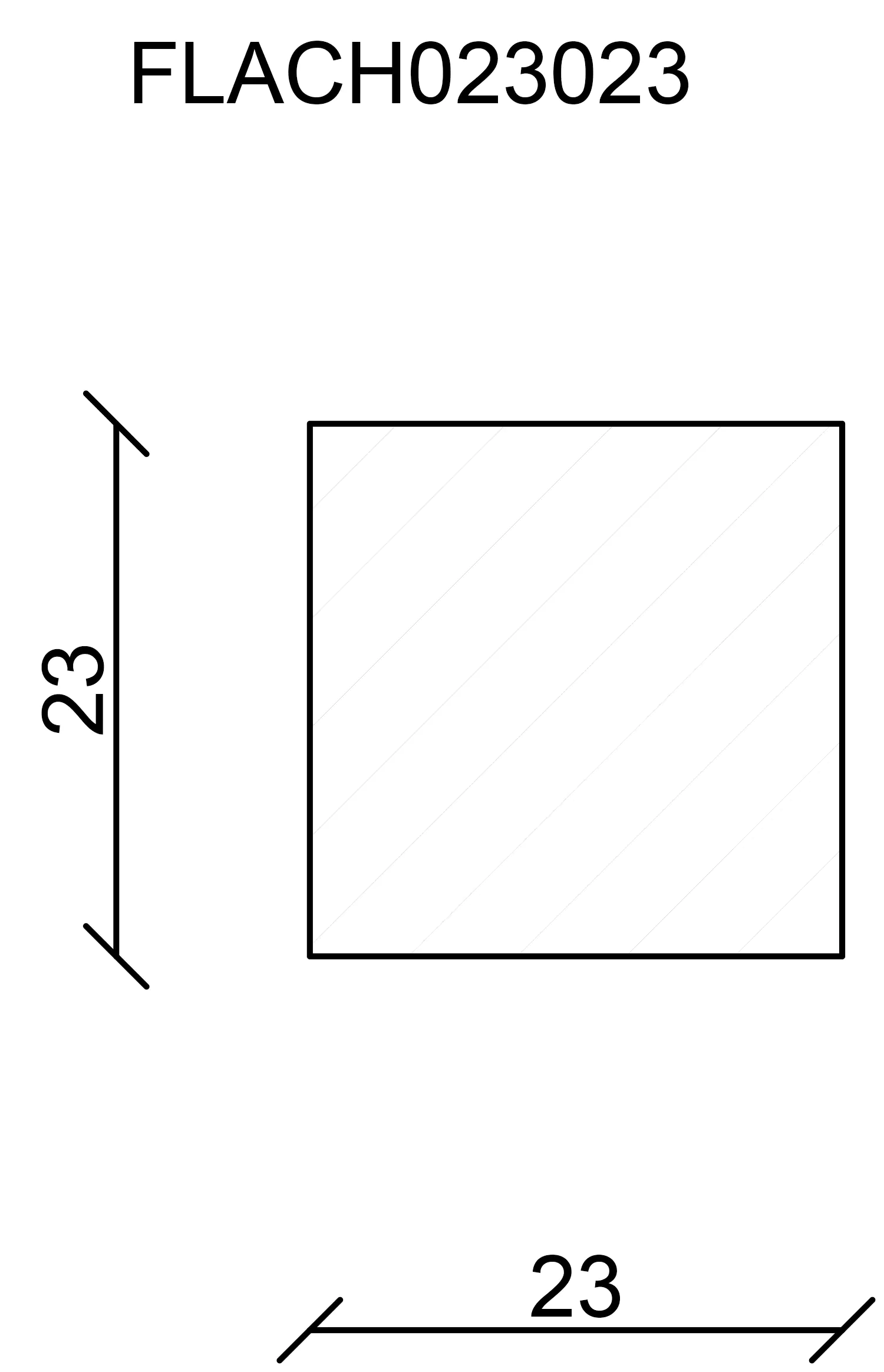 FN Neuhofer Flachleiste 100 cm 23 x 23 mm Fichte/Kiefer