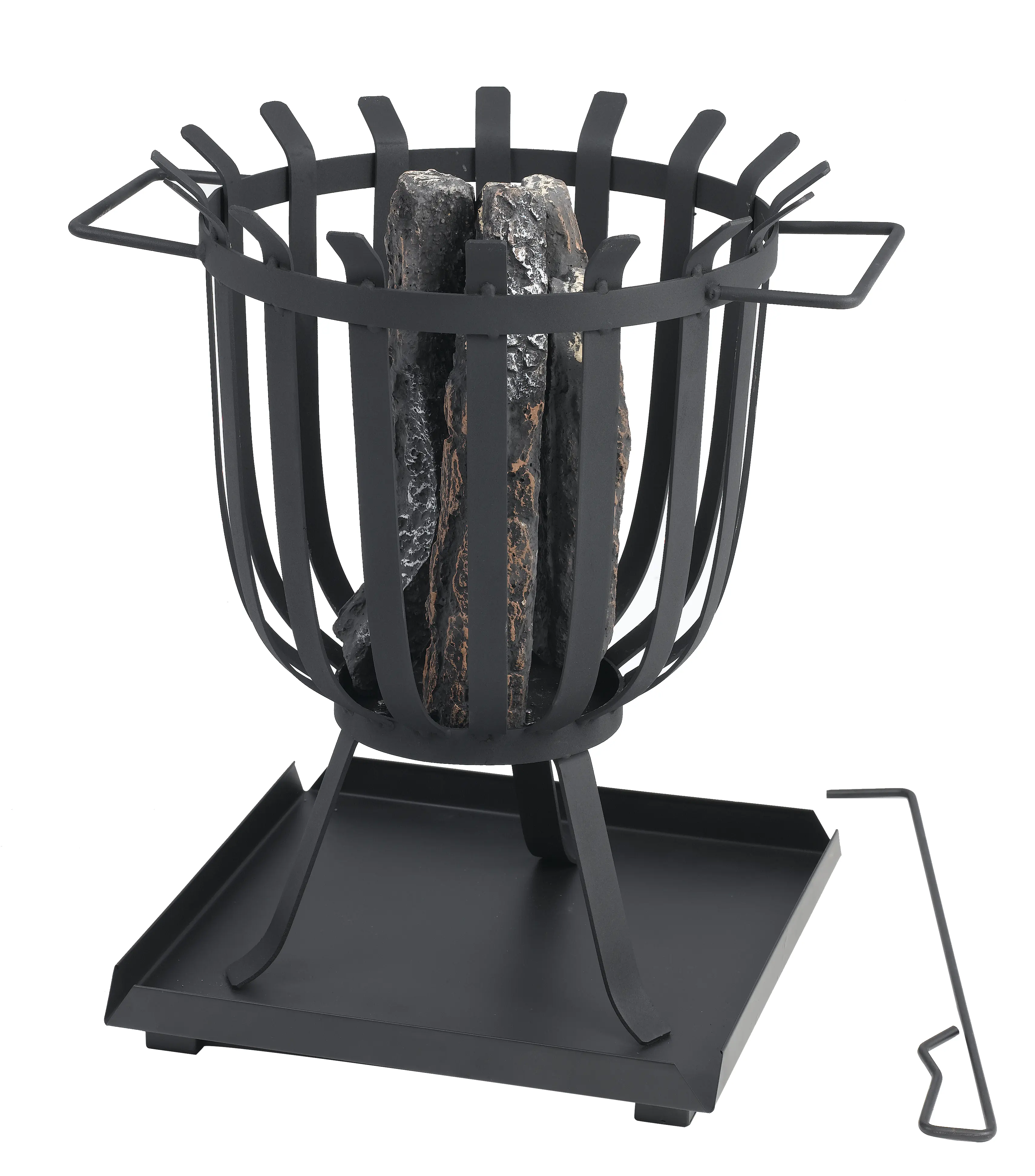 Tepro Feuerkorb Brentwood 41,7 x 47,5 x 35 cm, schwarz