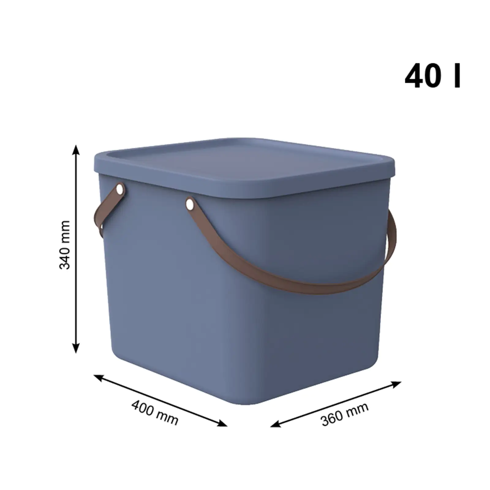 Rotho Aufbewahrungssystem Albula 40 L horizon blue