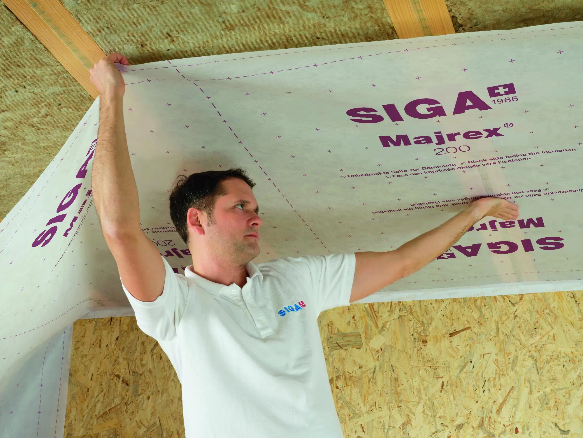Siga Dampfbremse Majrex Hygrobrid 50 x 1,5 m =75 m² weiß Siga Dampfbremse Majrex Hygrobrid 50 x 1,5 m =75 m² weiß