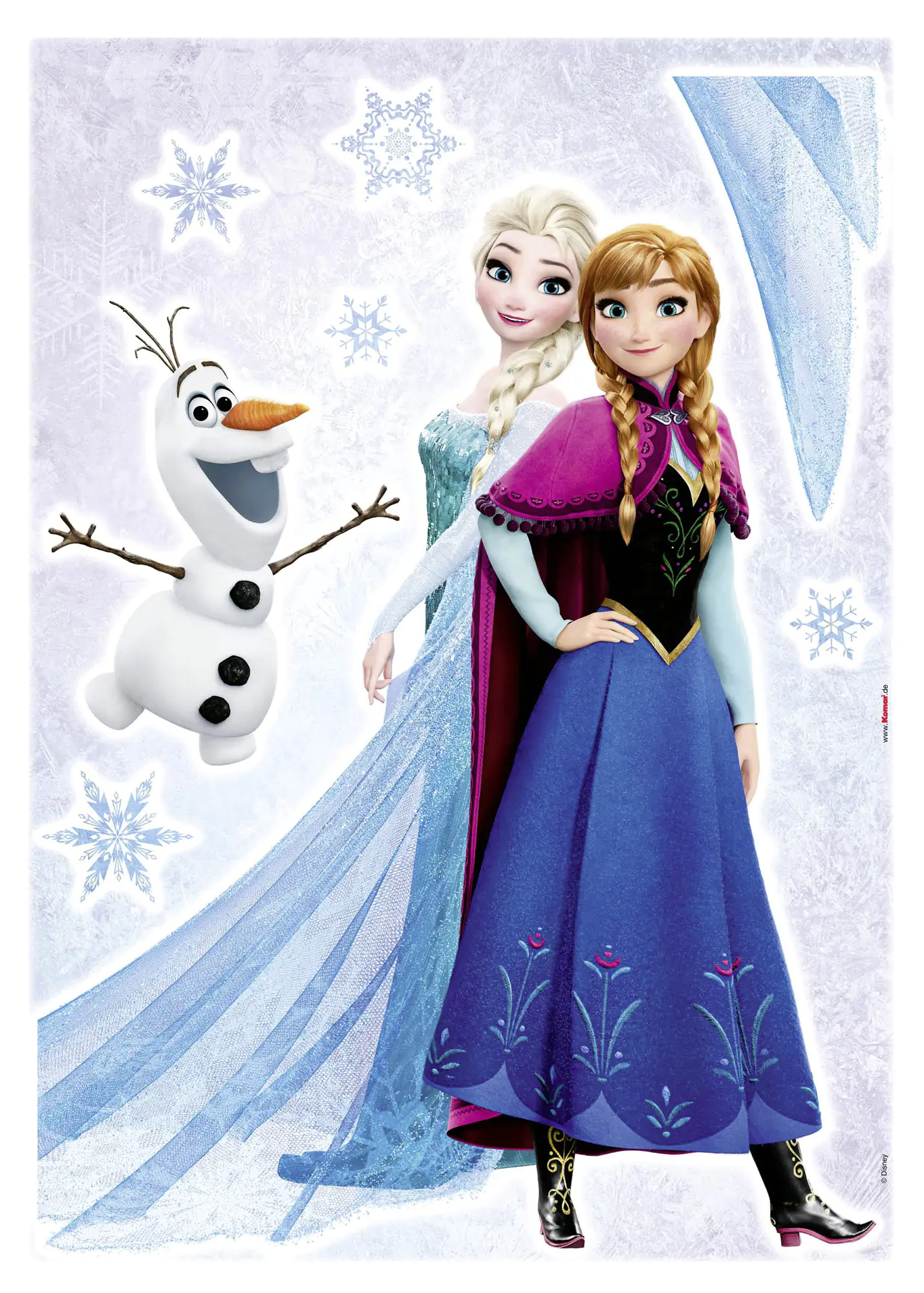 Komar Decosticker Frozen Sisters 50 x 70 cm Komar Decosticker Frozen Sisters 50 x 70 cm