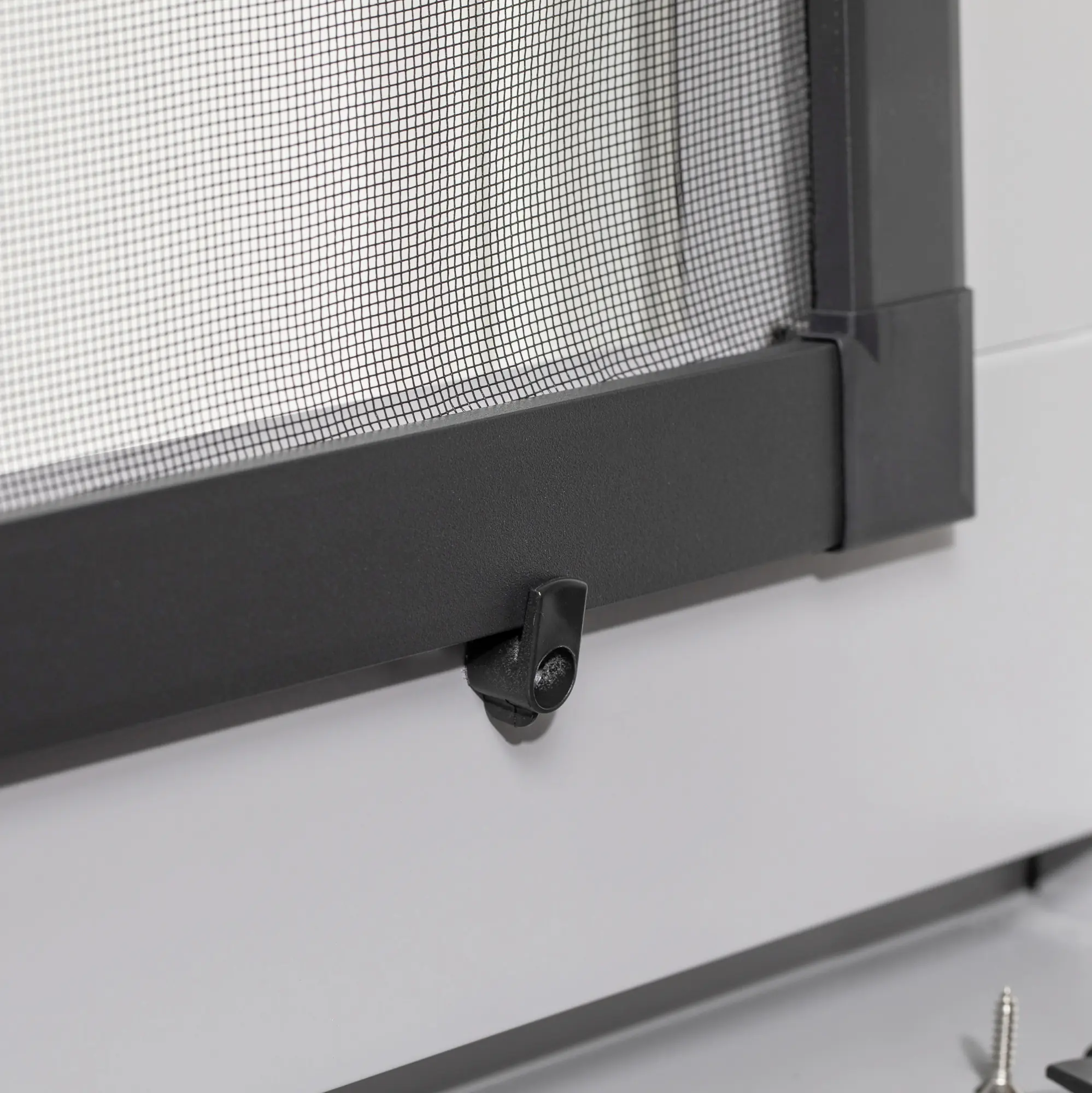 Primaster Vorreiber-Set für Fliegenschutzfenster anthrazit - 4 Stück