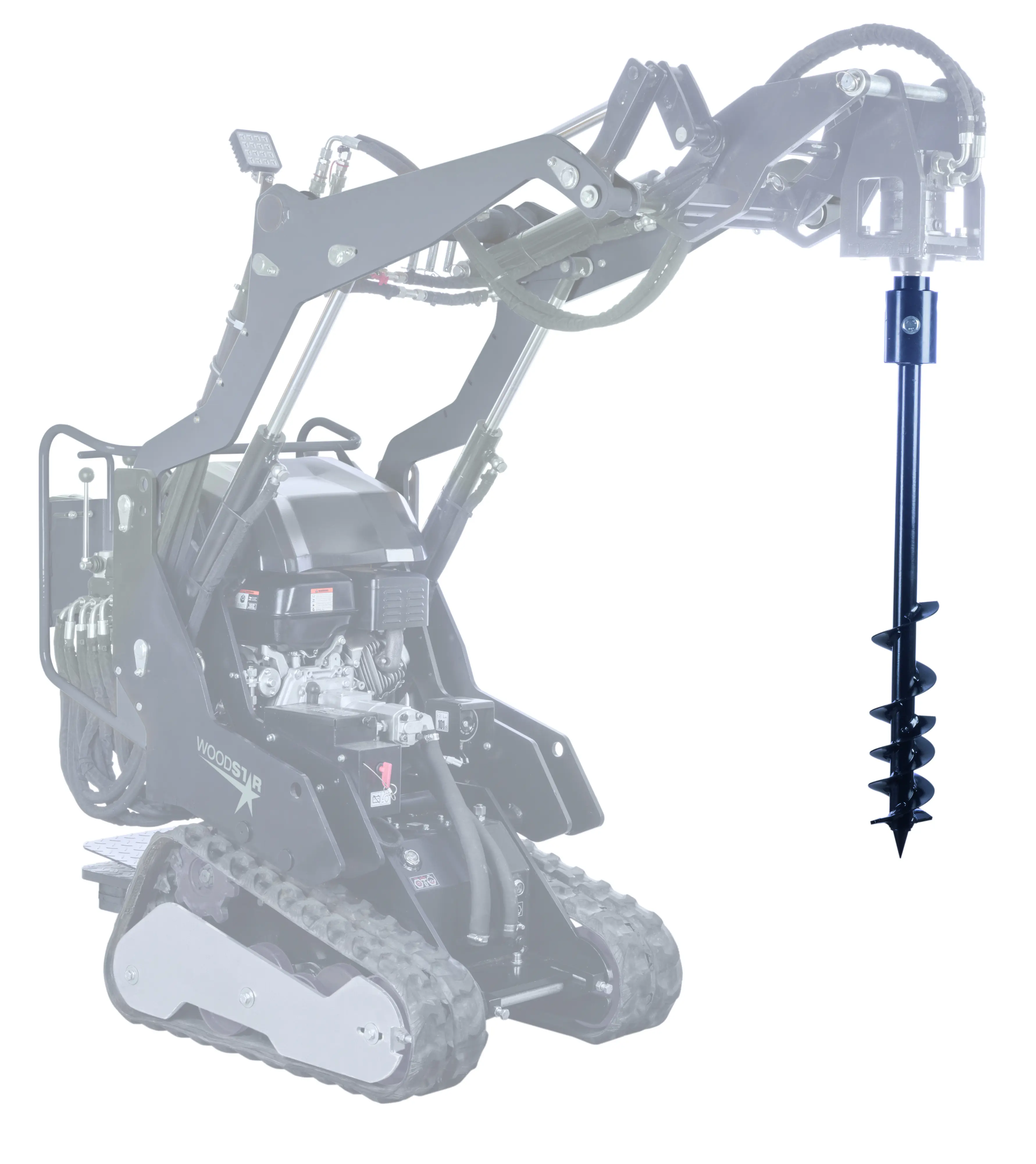 Erdbohrgerät mit Antriebseinheit für Kompaktlader MSK800