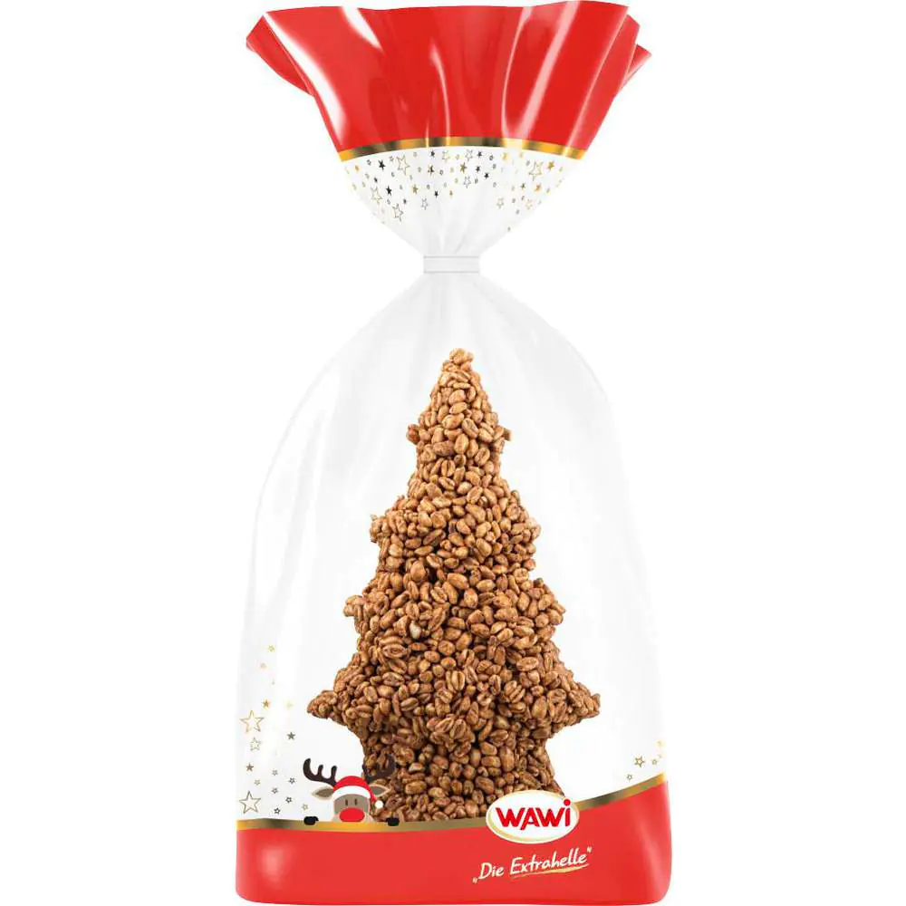 Wawi Schoko-Reis Tannenbaumform aus Puffreis 300 g