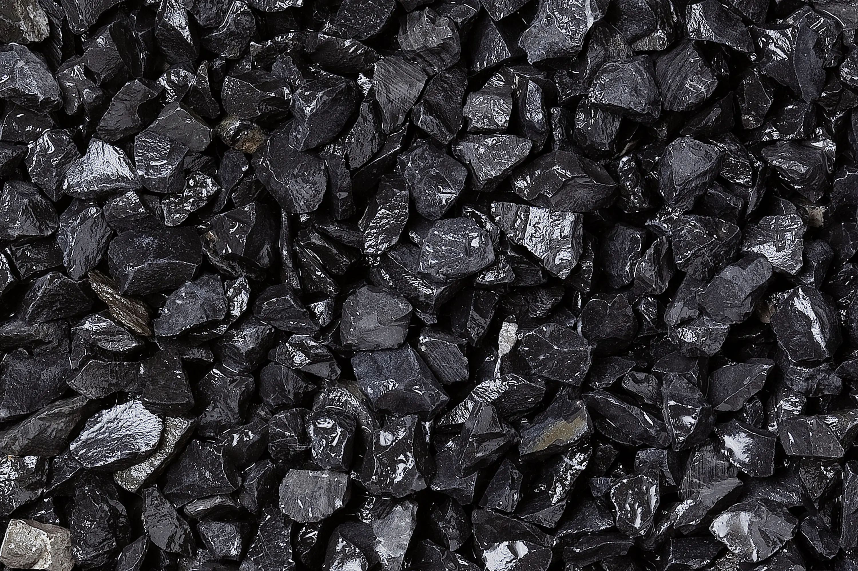 Splitt Nero Ebano 7 - 15 mm schwarz 25 kg