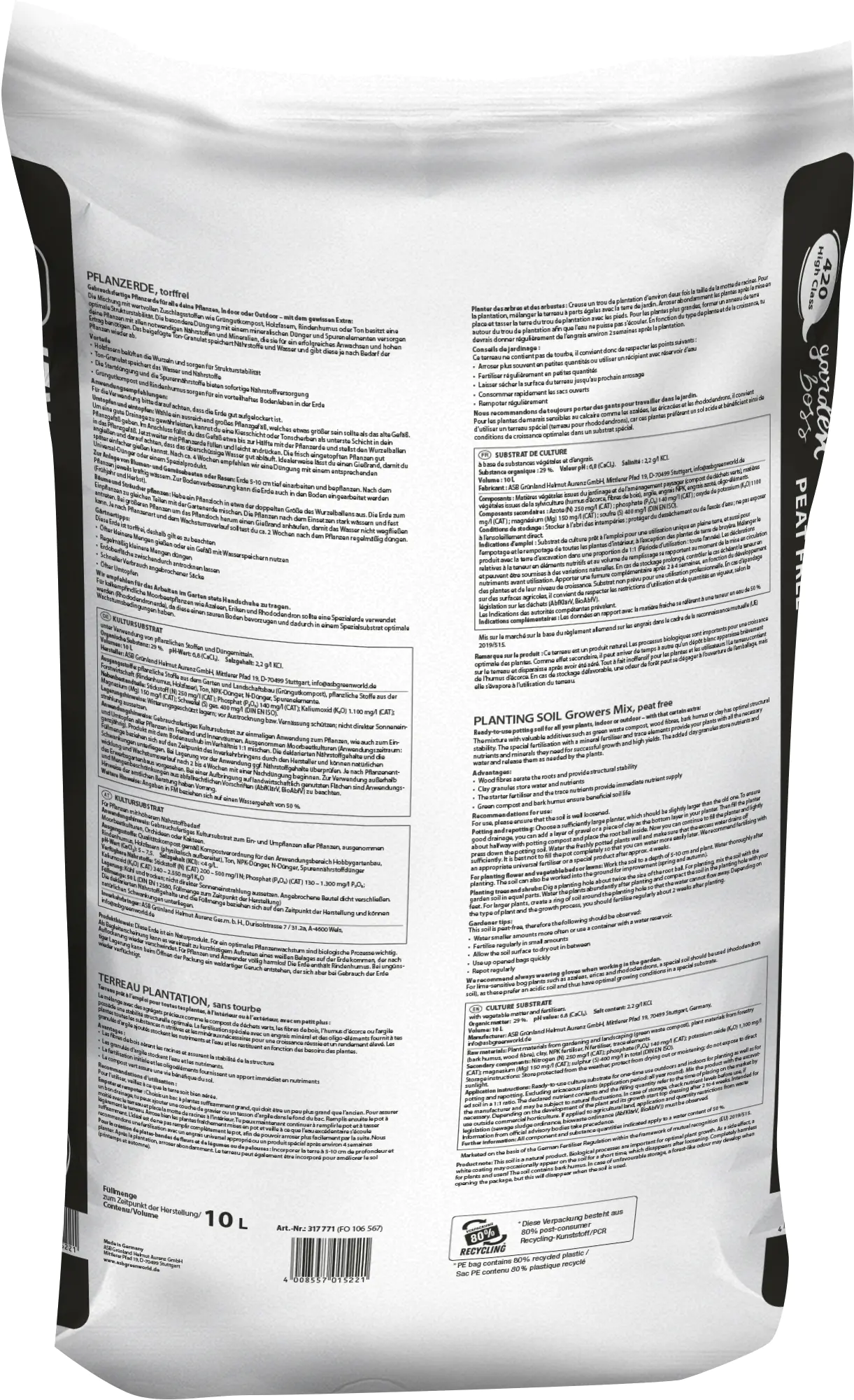 Gardenboss Pflanzerde Growers Mix torffrei 10 L Gardenboss Pflanzerde Growers Mix torffrei 10 L