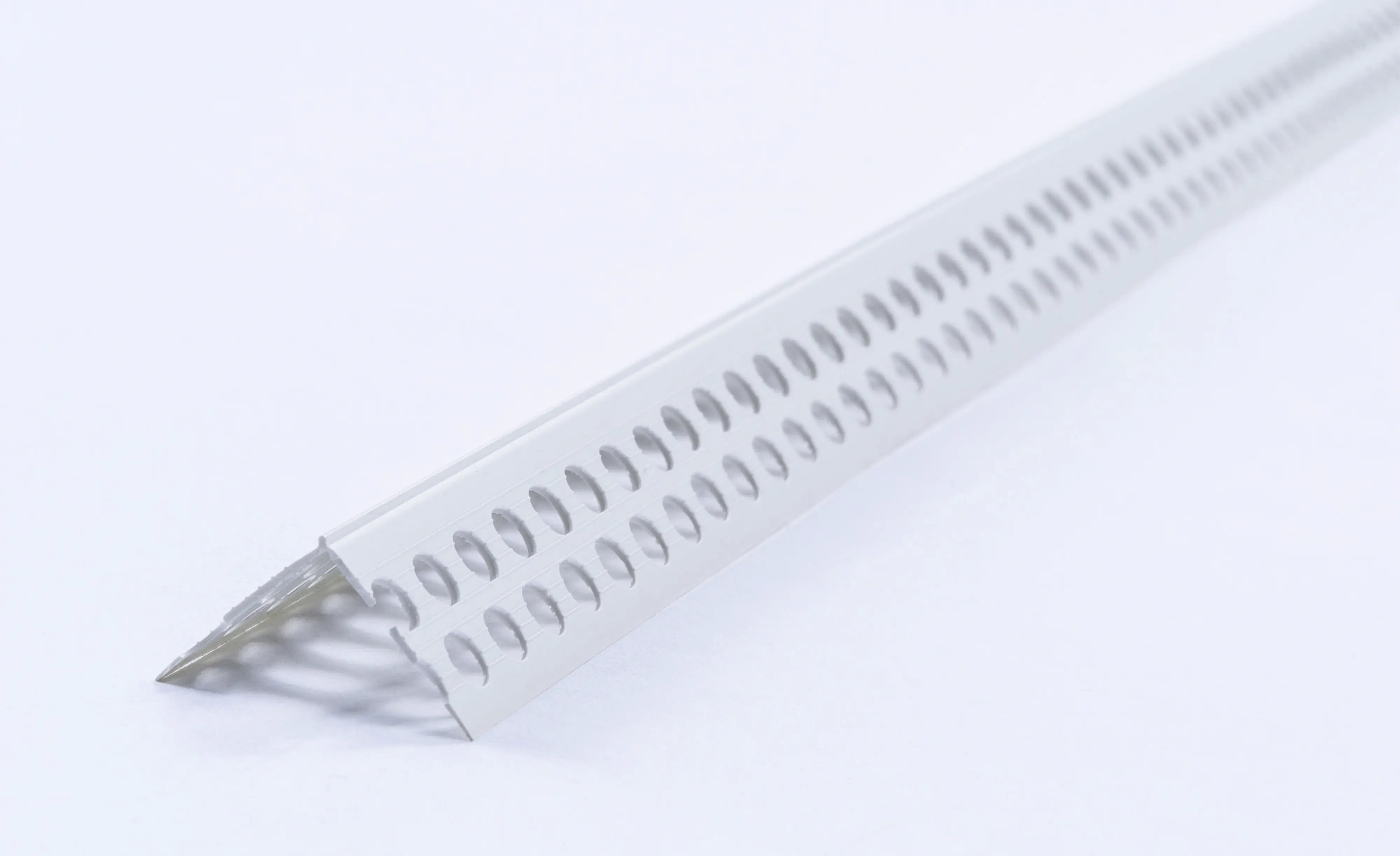 baukom Spachtelprofil Kantenprofil 24 x 24 mm PVC, Putzdicke: 1 mm