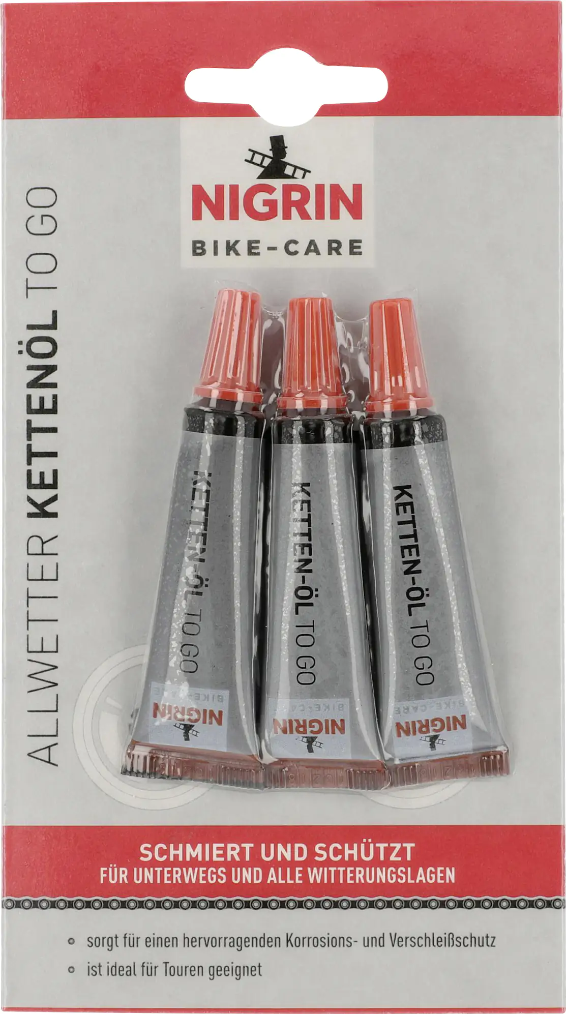 Nigrin Bike-Care Kettenöl Allwetter 3x 3ml