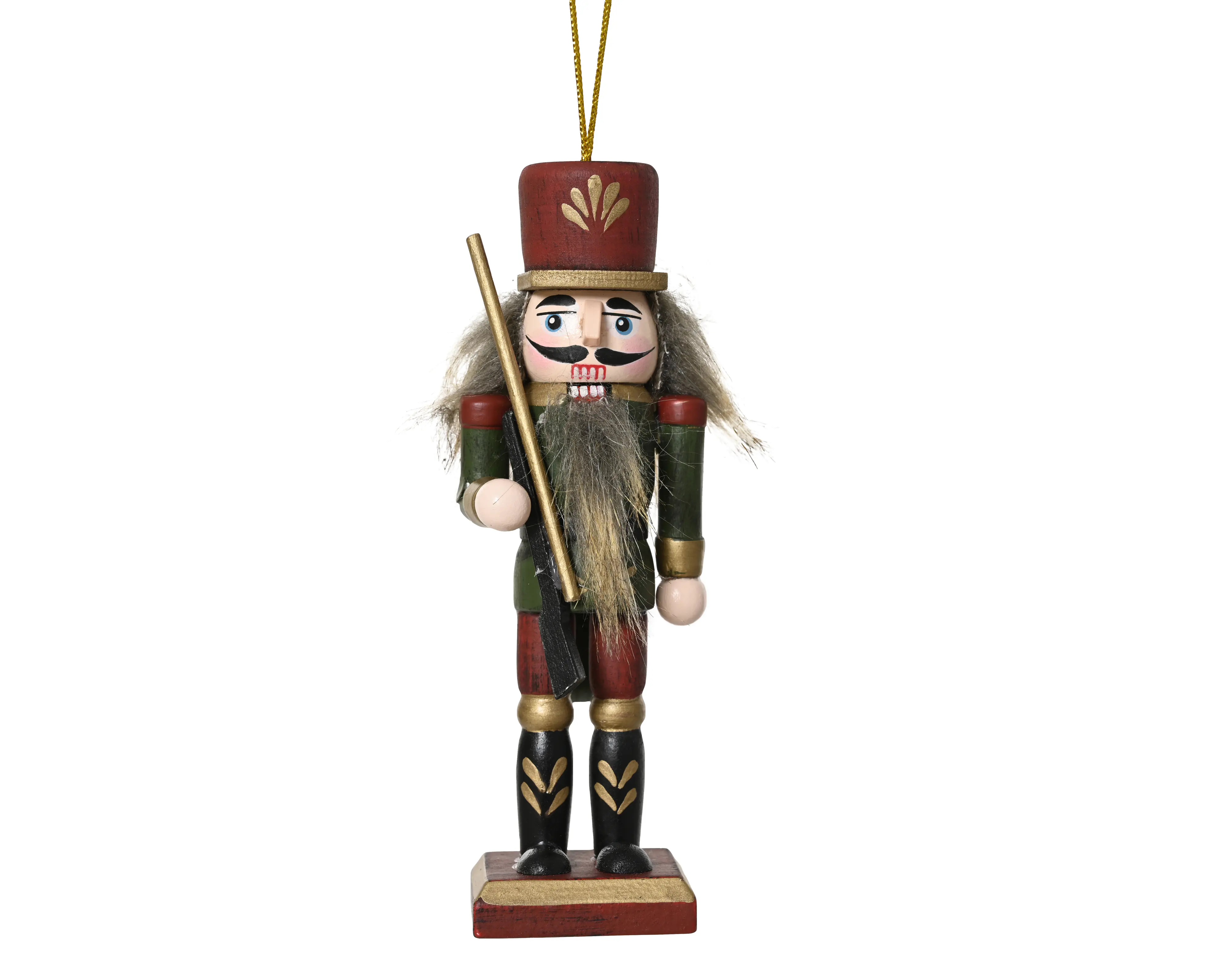 Decoris Dekofigur Nussknacker Holz 12,5 x 3,5 cm rot