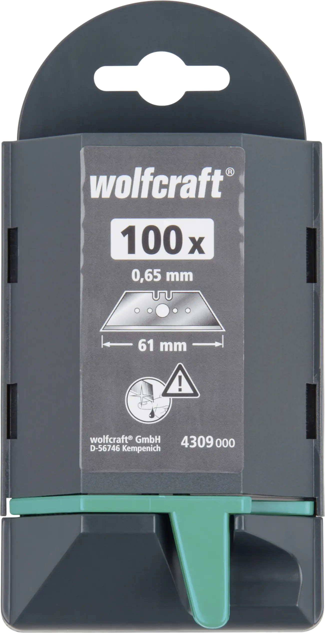 Wolfcraft Trapezklingen Profi 0,65 x 61 mm