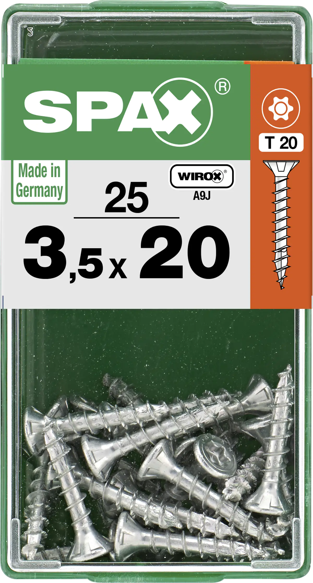 Spax Universalschrauben 3.5 x 20 mm TX 20 - 25 Stk.