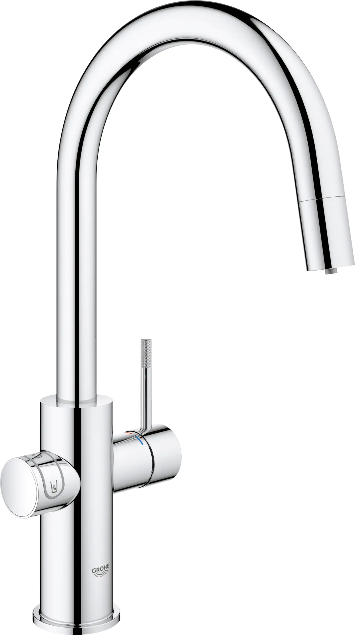 Grohe Blue Home C-Auslauf Starter Kit mit herausziehbarem Mousseurauslauf chrom Grohe Blue Home C-Auslauf Starter Kit mit herausziehbarem Mousseurauslauf chrom