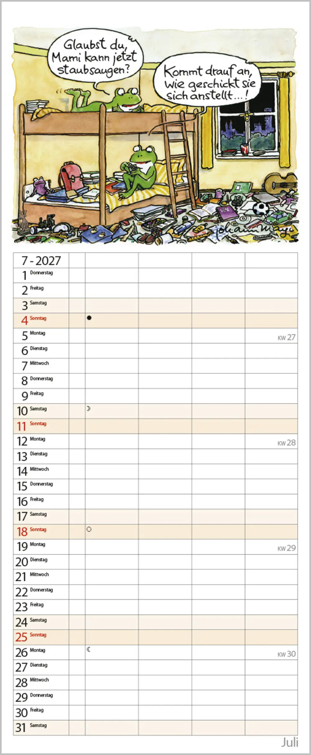 Korsch Kalender Tierisches Familienglück 2027