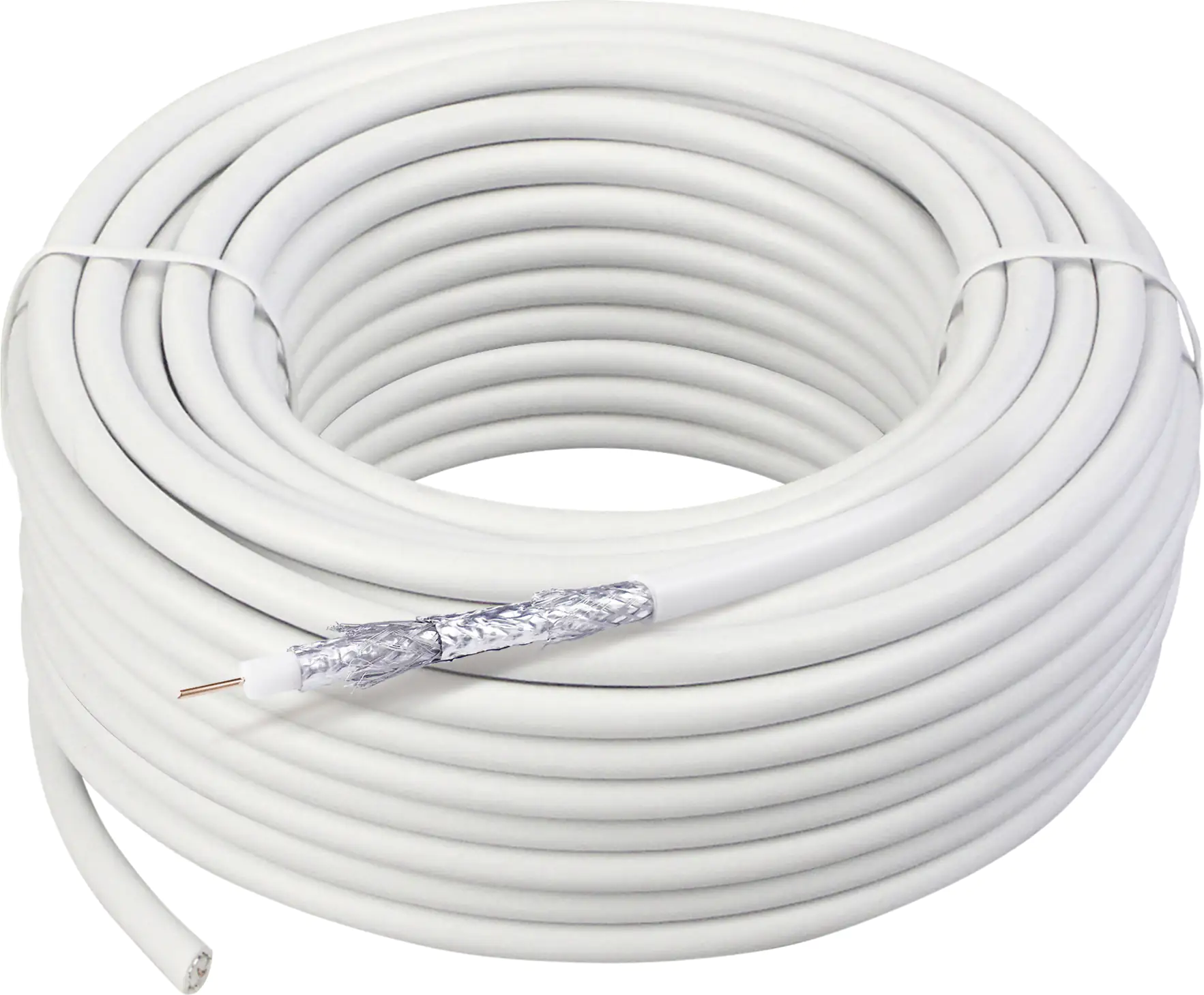 Schwaiger Koaxialkabel KOX11525 052 (115dB) weiß, 25,0m, 4-fach geschirmt, ohne F Stecker Schwaiger Koaxialkabel KOX11525 052 (115dB) weiß, 25,0m, 4-fach geschirmt, ohne F Stecker