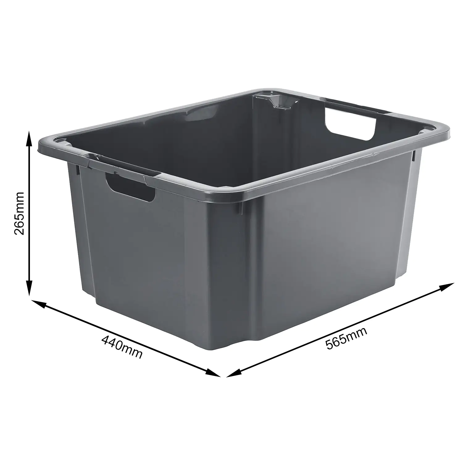 Rotho Drehstapelbox Reverso 46 L anthrazit