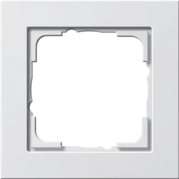Gira Abdeckrahmen 1-fach E2, reinweiß matt, 021122