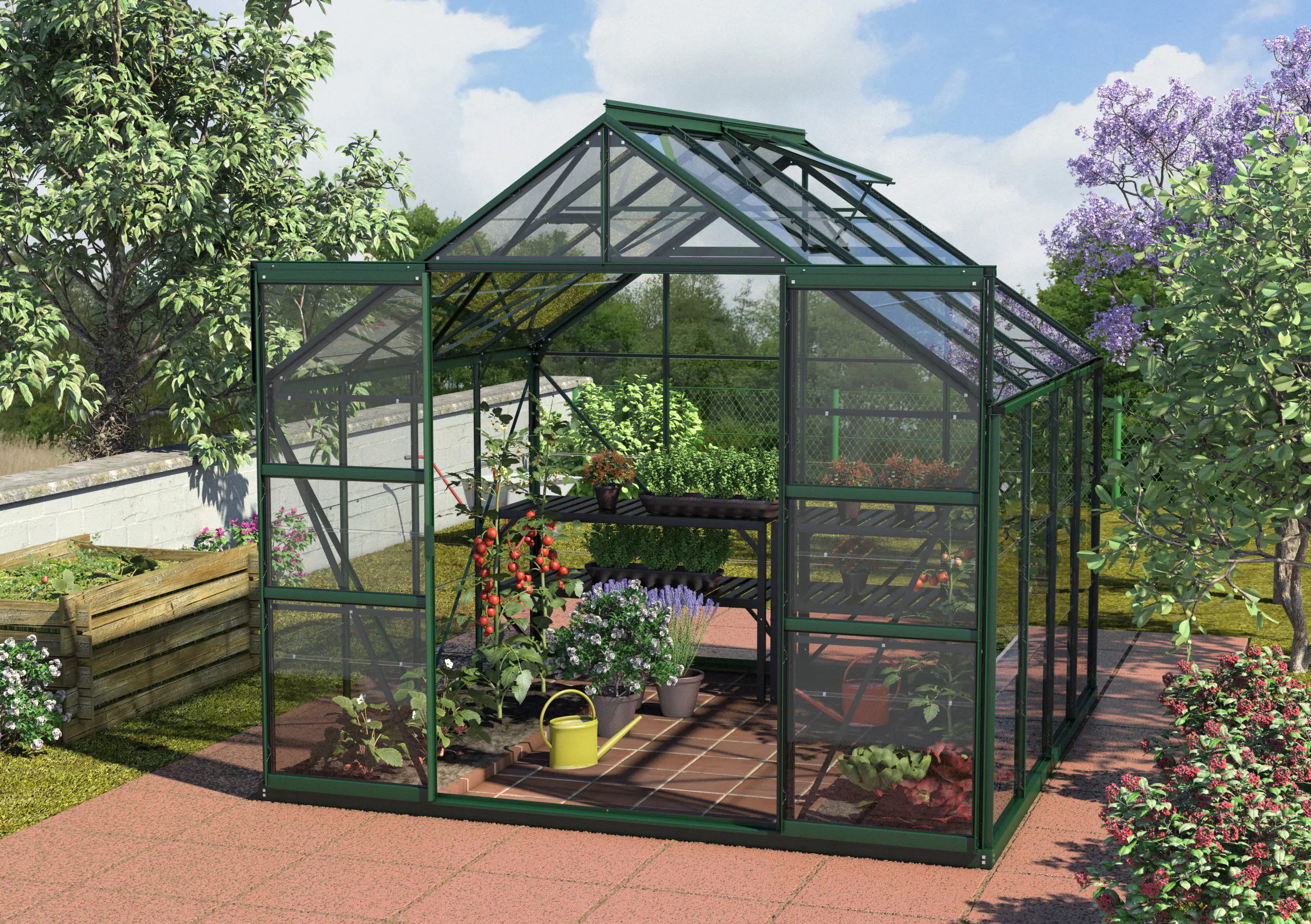 Vitavia Gewächshaus Mars 6700 254 x 254 cm 3 mm Sicherheitsglas