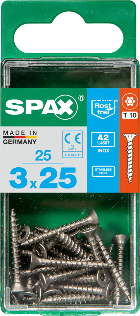 Spax Universalschrauben 3.0 x 25 mm TX 10 - 25 Stk.
