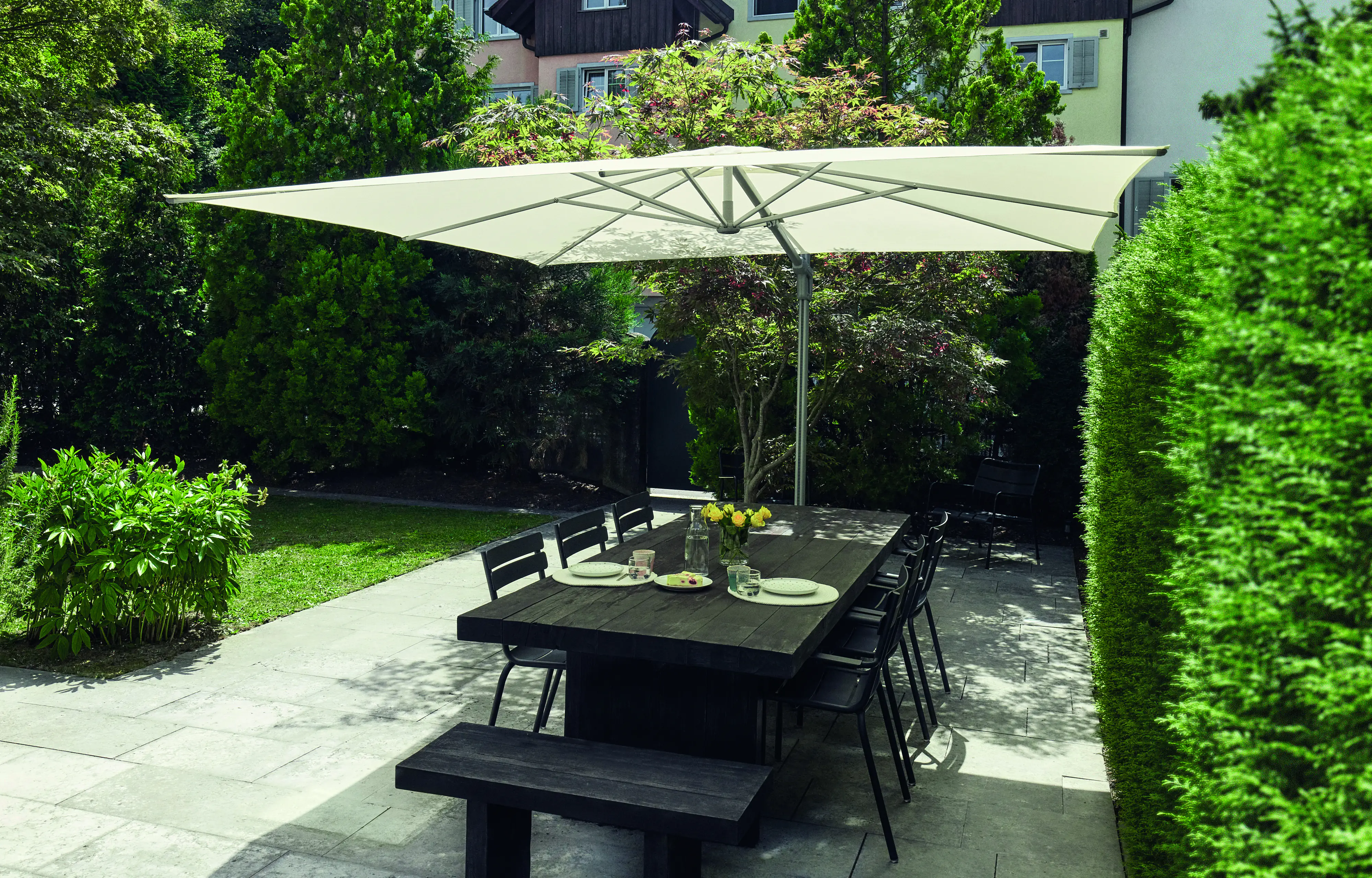 Suncomfort Sonnenschirm Sunflex beige 300 x 300 cm 