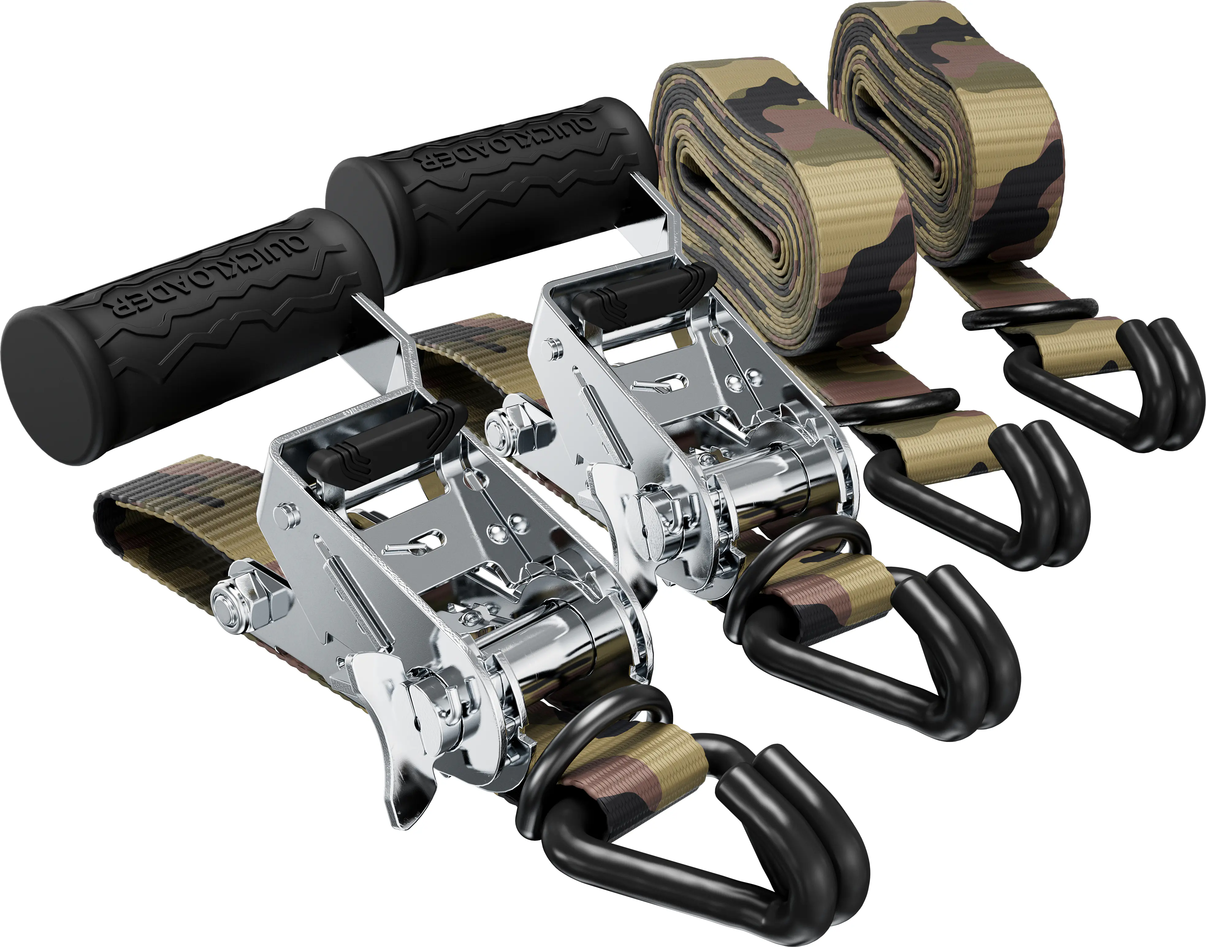 QUICKLOADER® Spanngurt 29 mm x 5 m 2 Stück camouflage QUICKLOADER® Spanngurt 29 mm x 5 m 2 Stück camouflage