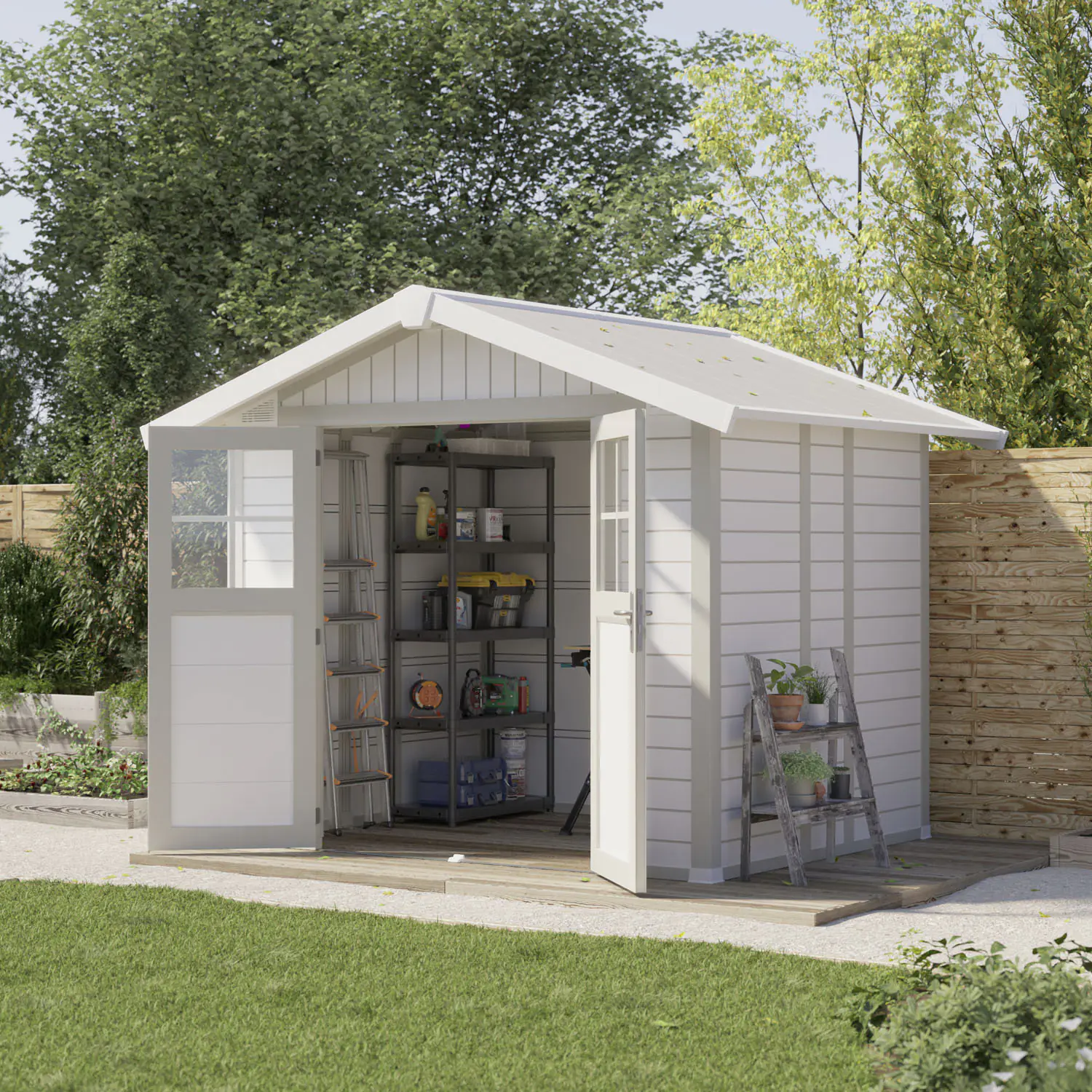 Grosfillex Gartenhaus Deco H 4,9 295 x 261 cm (inkl. Dachüberstand)