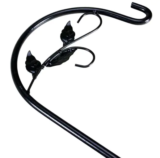 TrendLine Gartenstecker mit Haken Stahl 214 cm schwarz