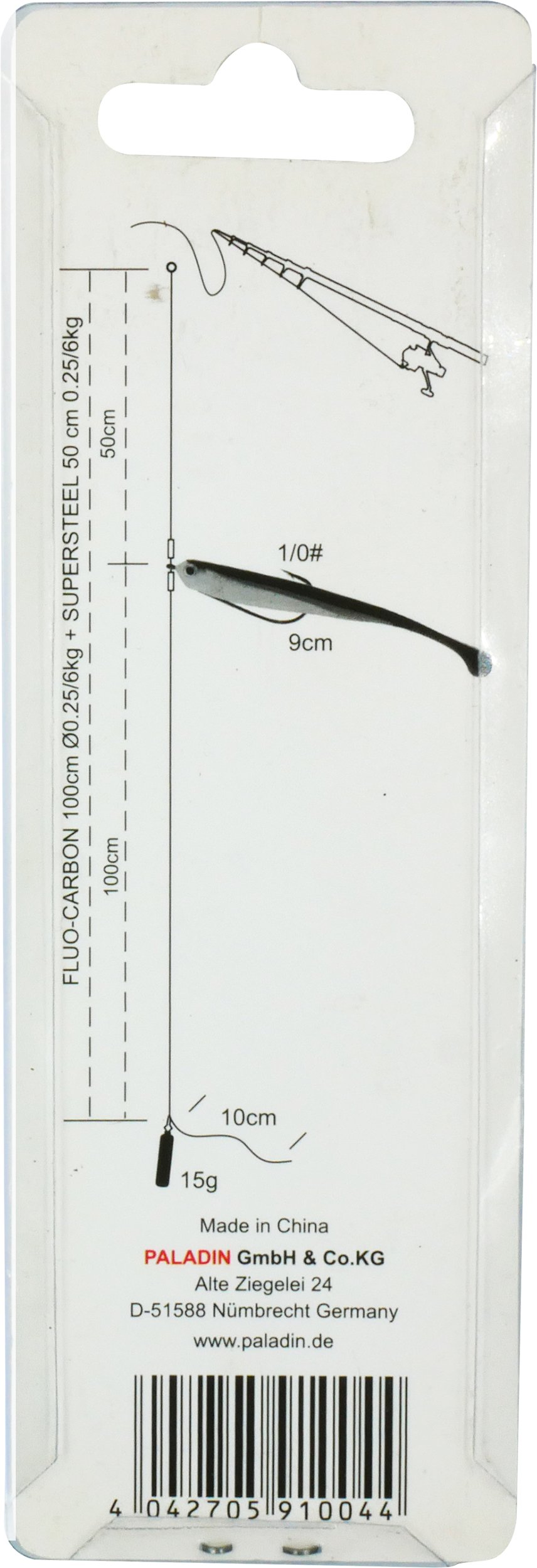 Paladin Drop Shot System Hecht Zander natur Hecht-Zander/natur/15g/9cm