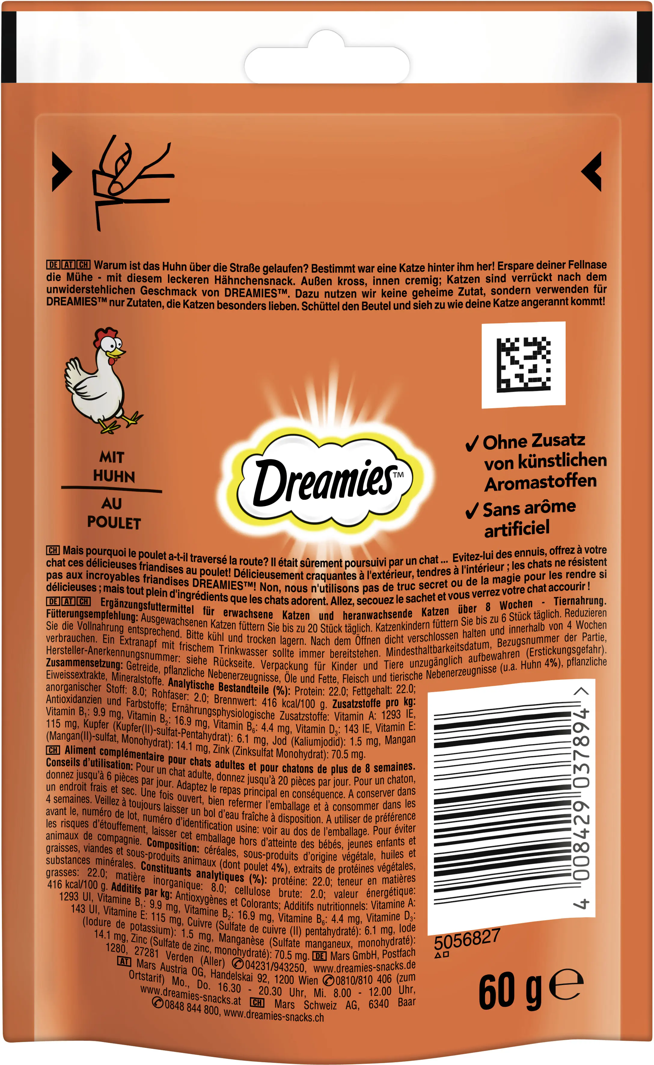 Dreamies Katzensnack Hühnchen 60 g Dreamies Katzensnack Hühnchen 60 g