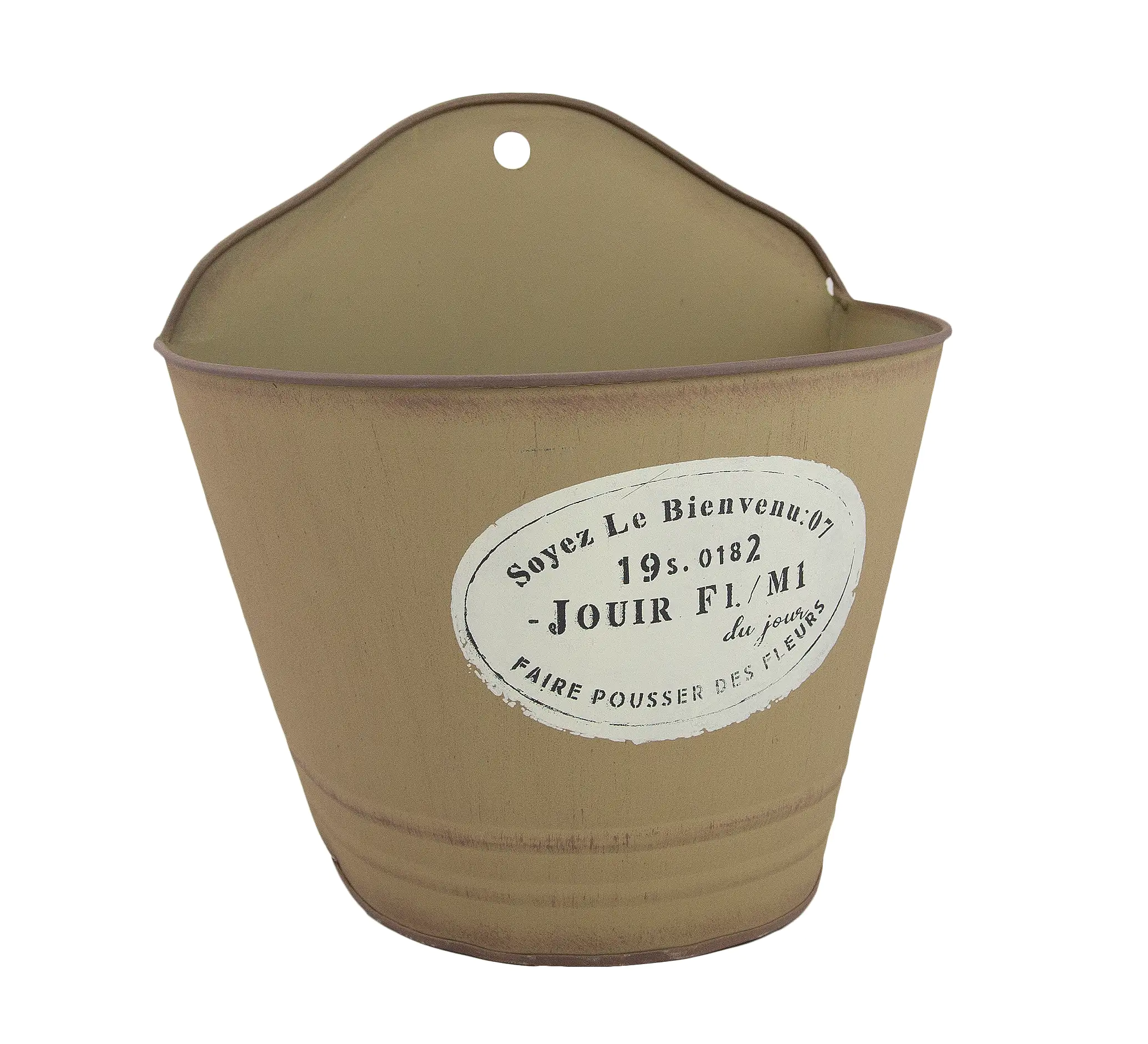 4004942055988 Riffelmacher Blumentopf Antique für Wand Ø 20 x 15/20 cm creme