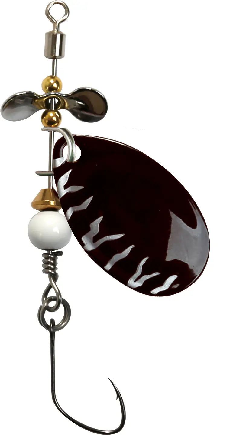 Paladin Angelköder Spinner Killer Pro 3,1 g braun/silber/silber