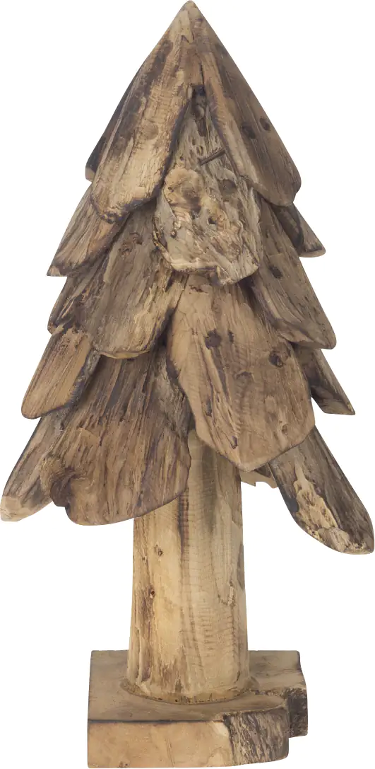 Dijk Teakholz Weihnachtsbaum mit Fuß 40 cm