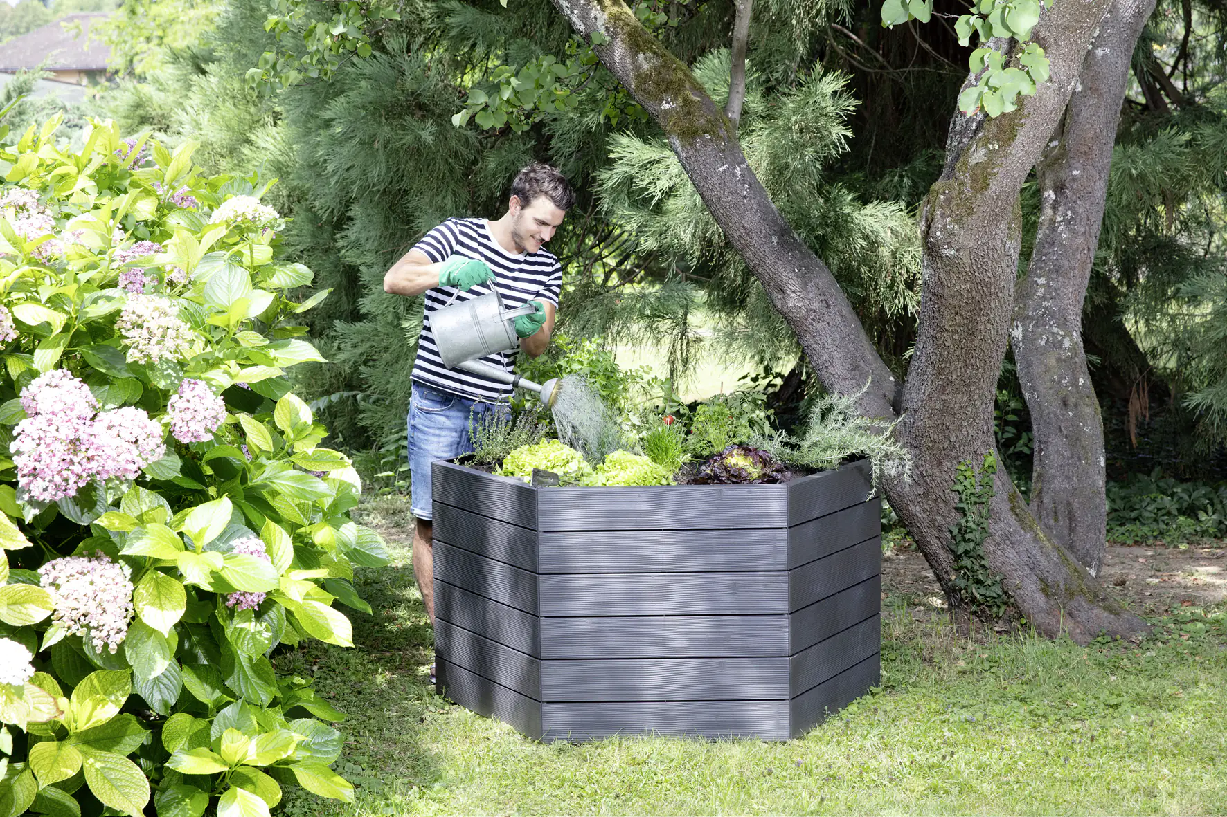 Garantia Hochbeet Ergo XL 75 mit FLORA-Wassersparsystem, 145 x 75 cm