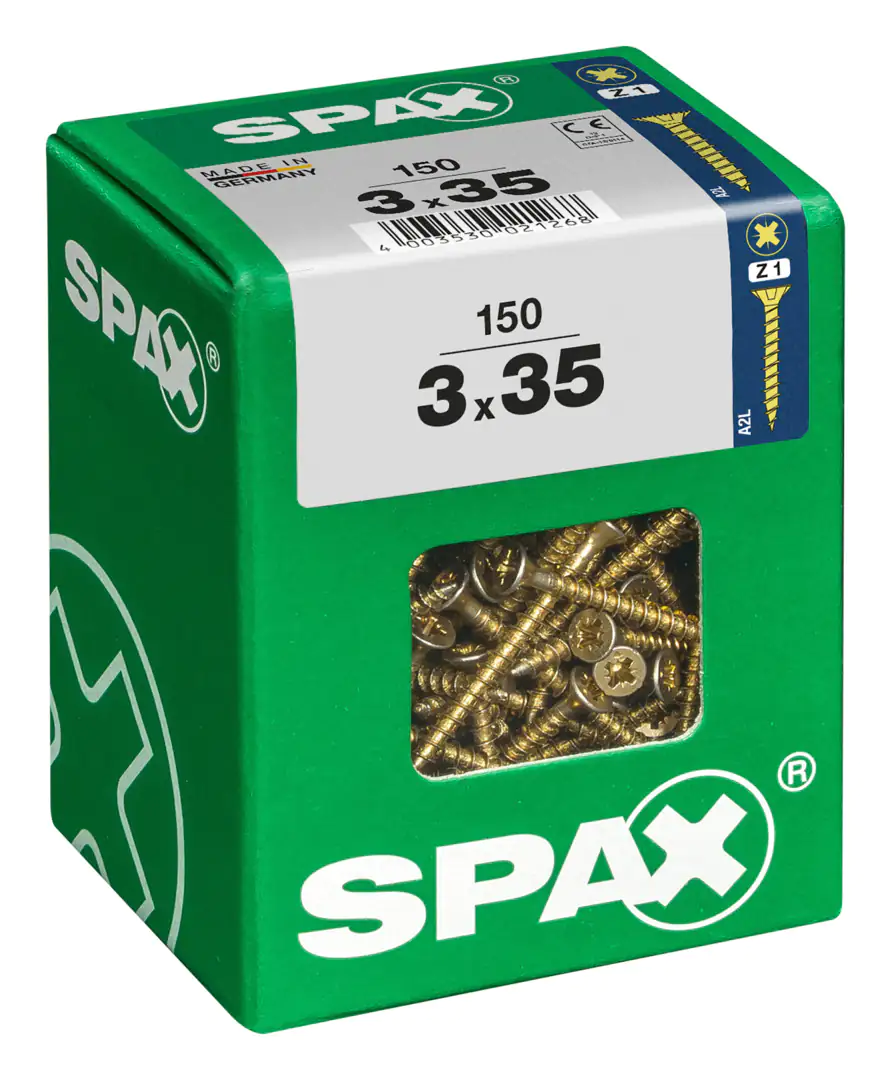 Spax Universalschrauben 3.0 x 35 mm PZ 1 - 150 Stk.