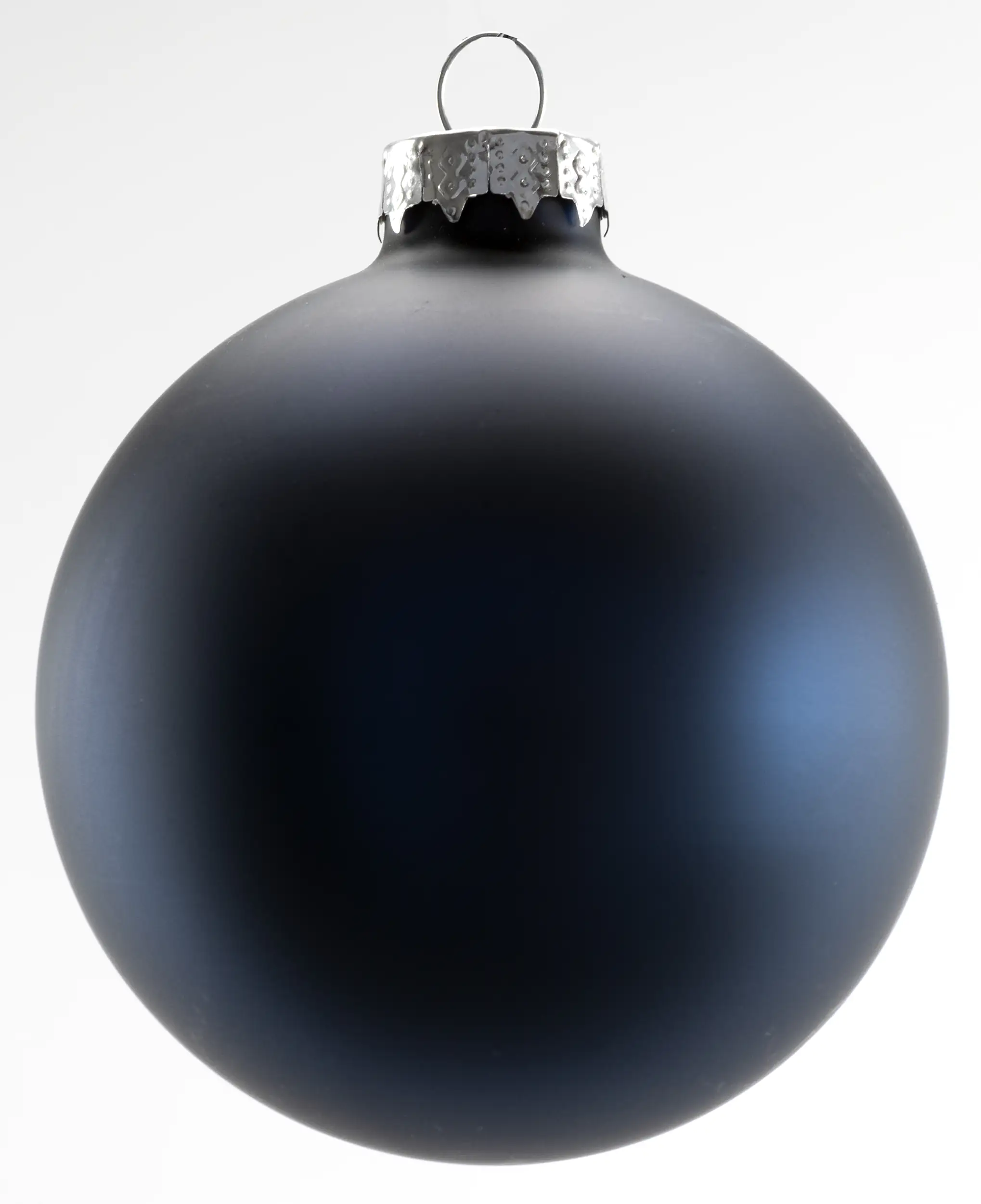 4333692539128_02 TrendLine Weihnachtskugeln aus Glas Ø 8 cm nachtblau 6 Stück