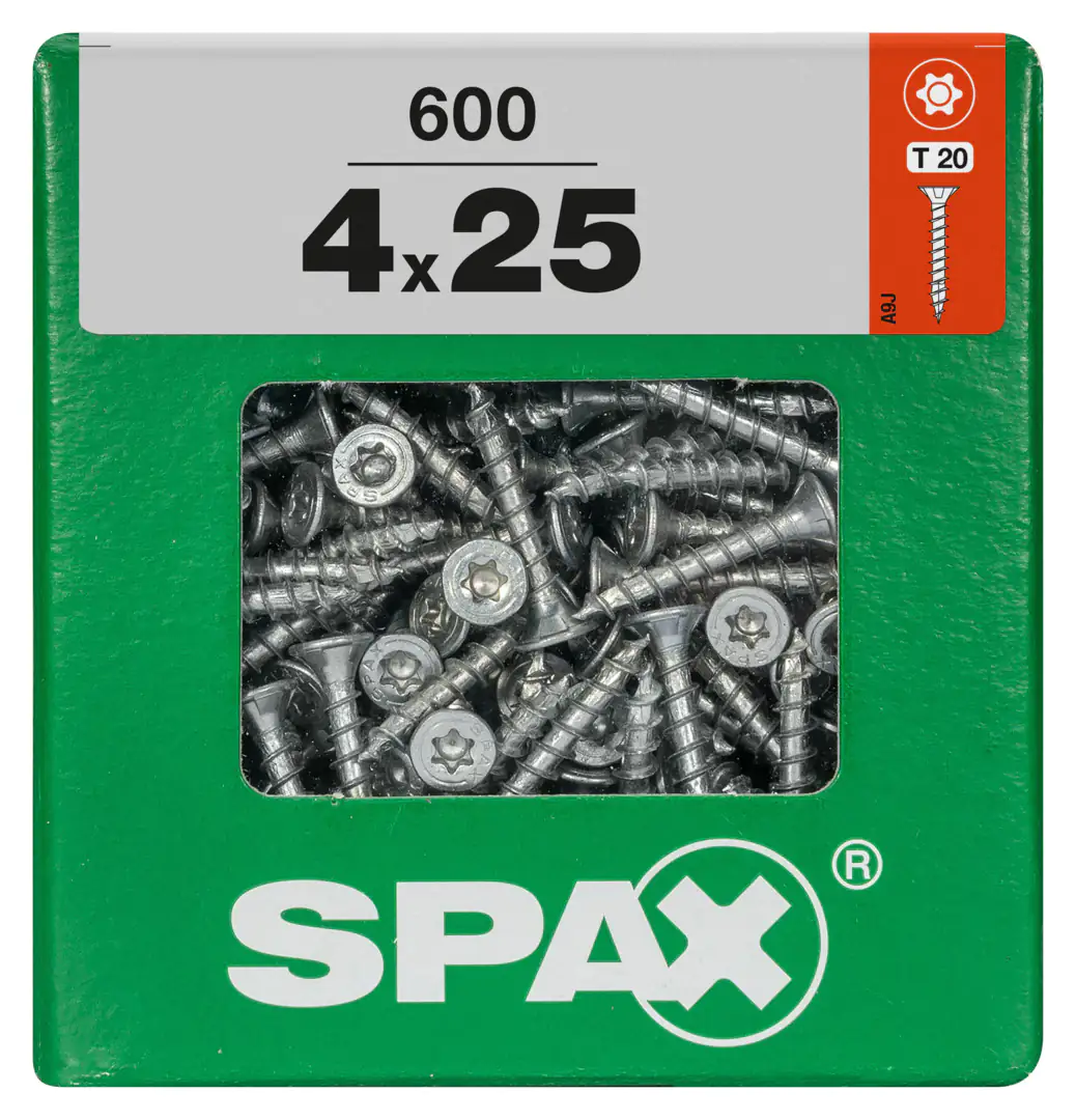 Spax Universalschrauben 4.0 x 25 mm TX 20 - 600 Stk. Spax Universalschrauben 4.0 x 25 mm TX 20 - 600 Stk.