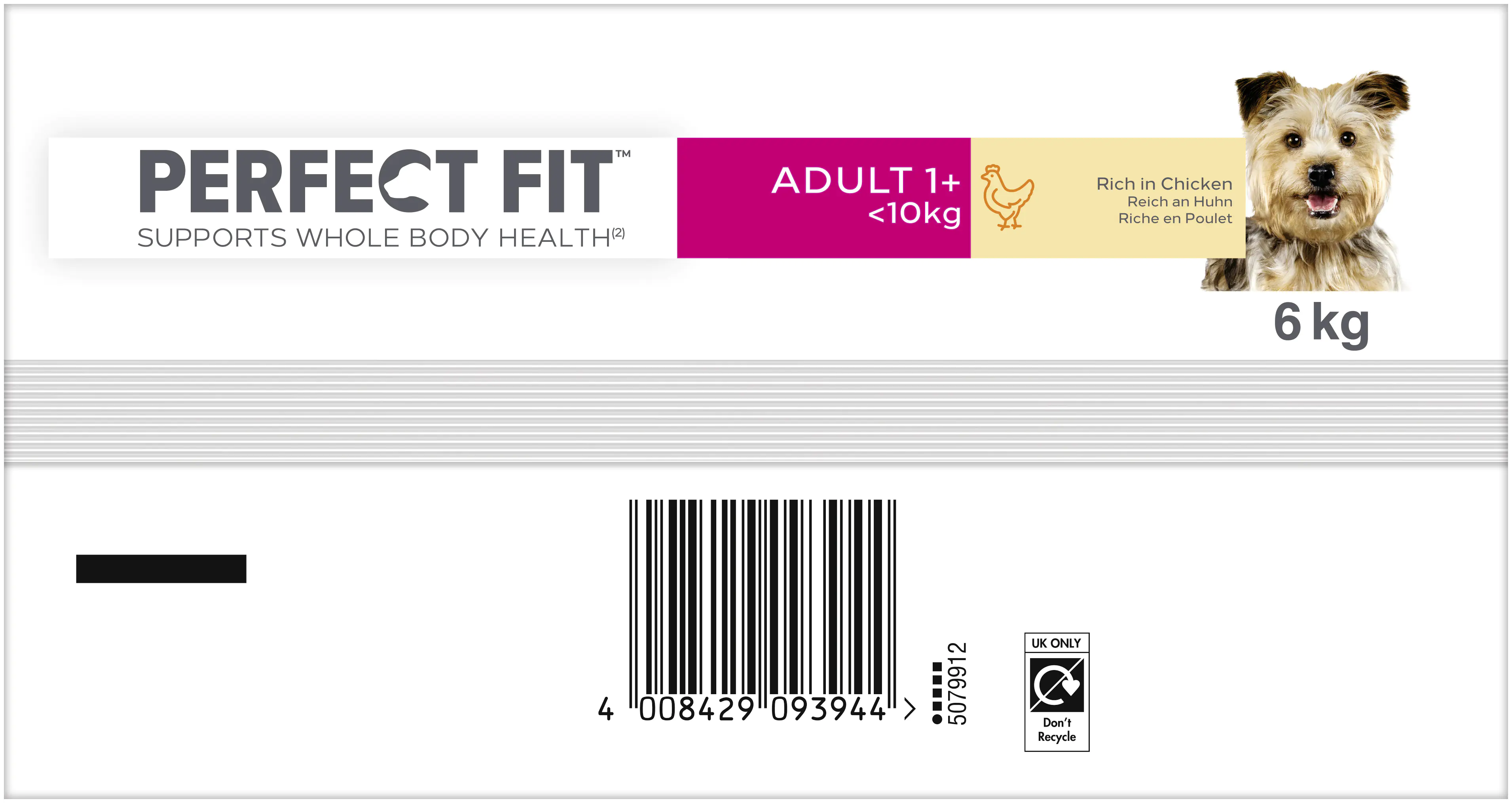 Perfect Fit Hundetrockenfutter Adult Mini 6 kg Huhn 