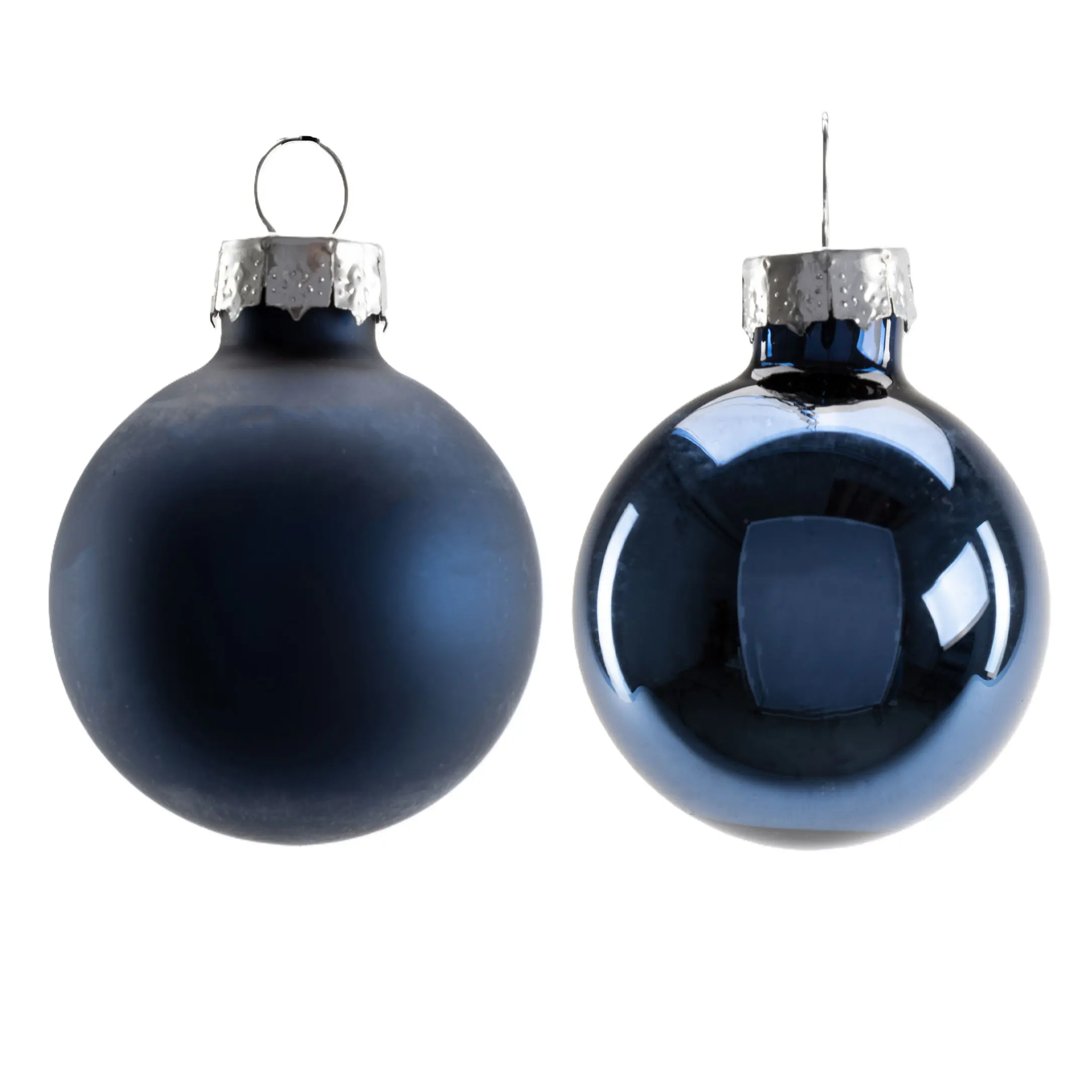 TrendLine Mini-Christbaumkugeln aus Glas Ø 3,5 cm nachtblau 16 Stück
