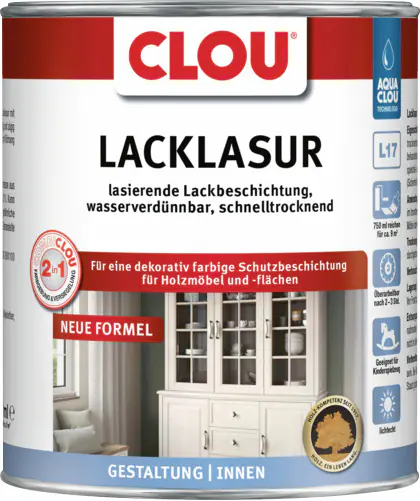 Clou Lacklasur 375 ml nussbaum dunkel