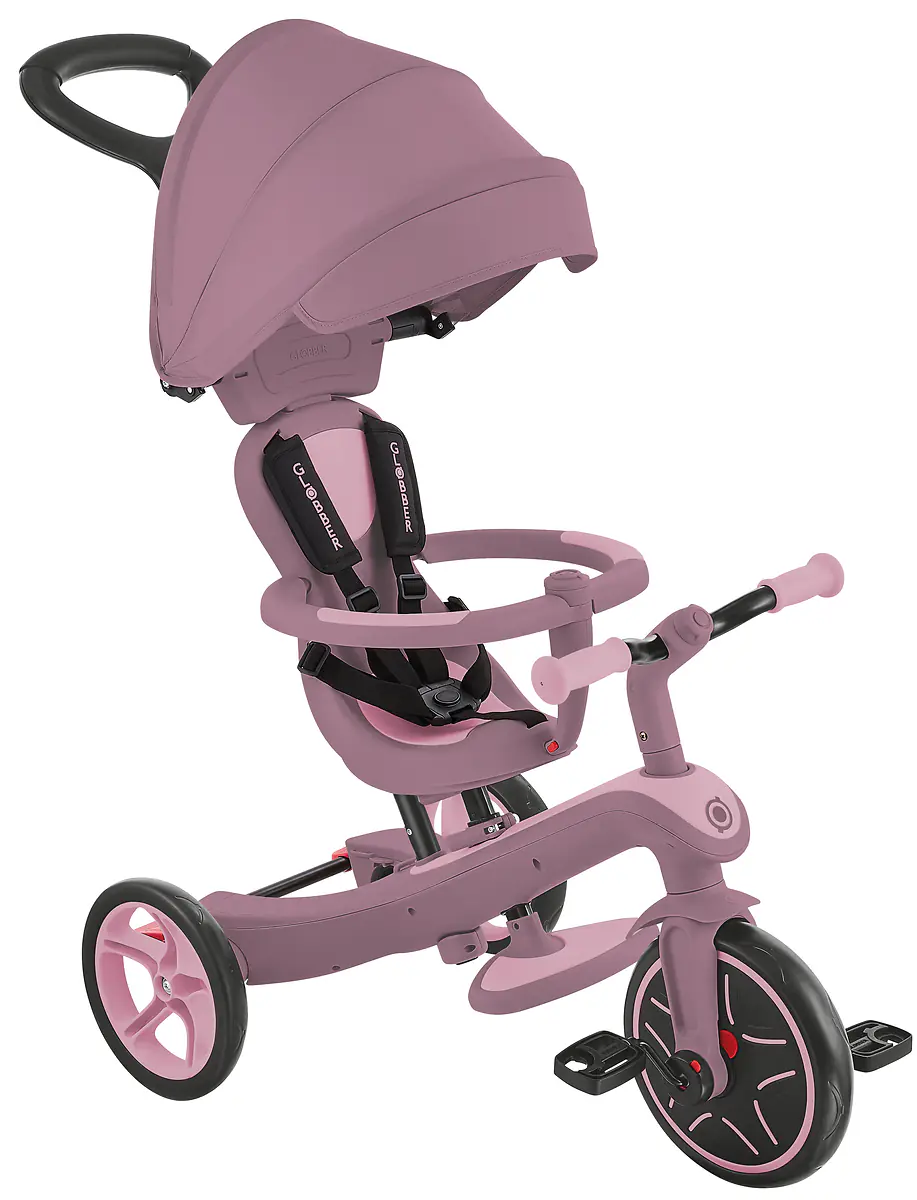 Globber Dreirad für Kinder Explorer Trike 4-in-1 Eco rosa