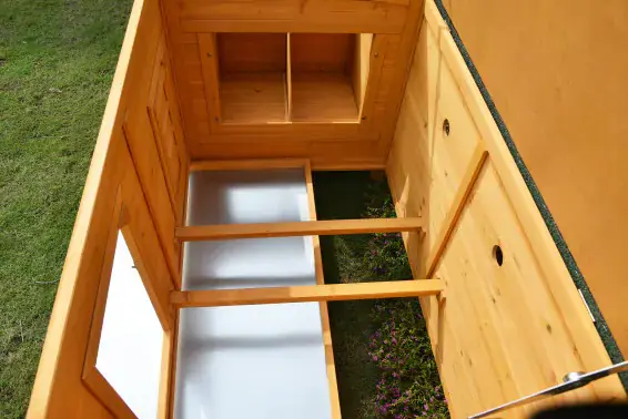 TrendLine Hühnerhaus Emma mit Bodenwanne 146 x 74 x 80 cm natur