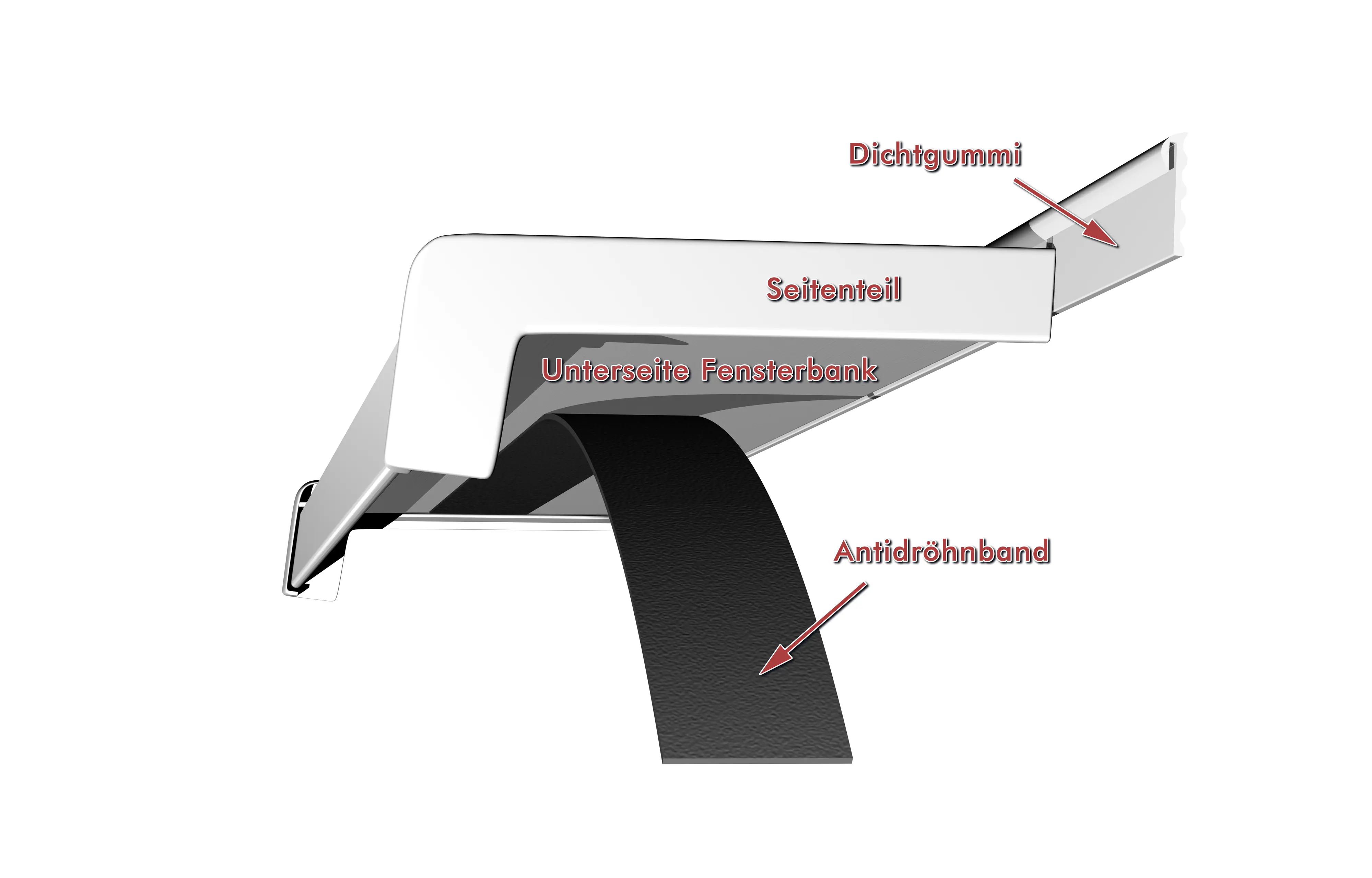 Sarei Dichtgummi Schwarz Meterware
