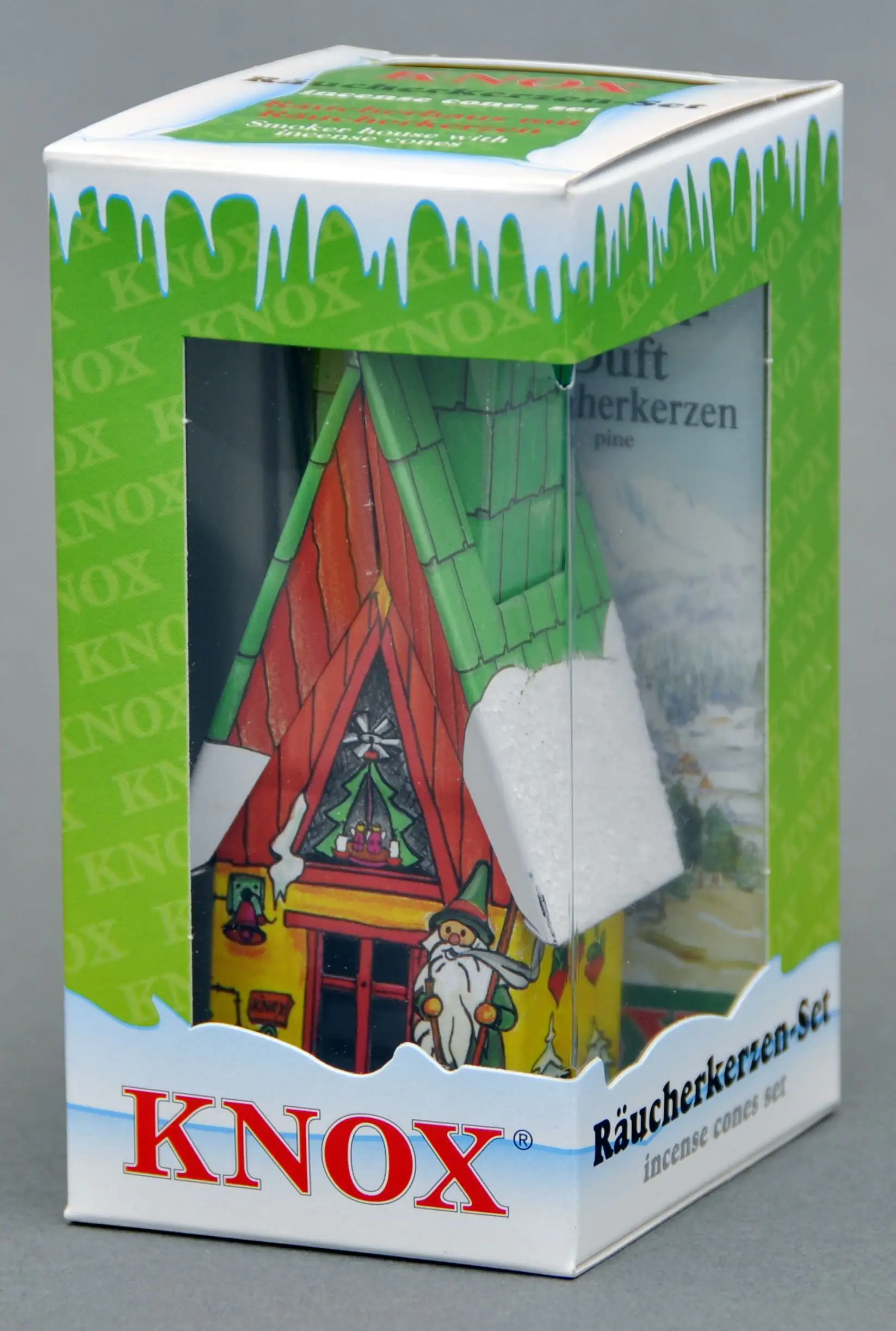 4105640007856 KNOX Räucher-Set groß mit Hütte Metall 25 Räucherkerzen + 1 Räucherhütte