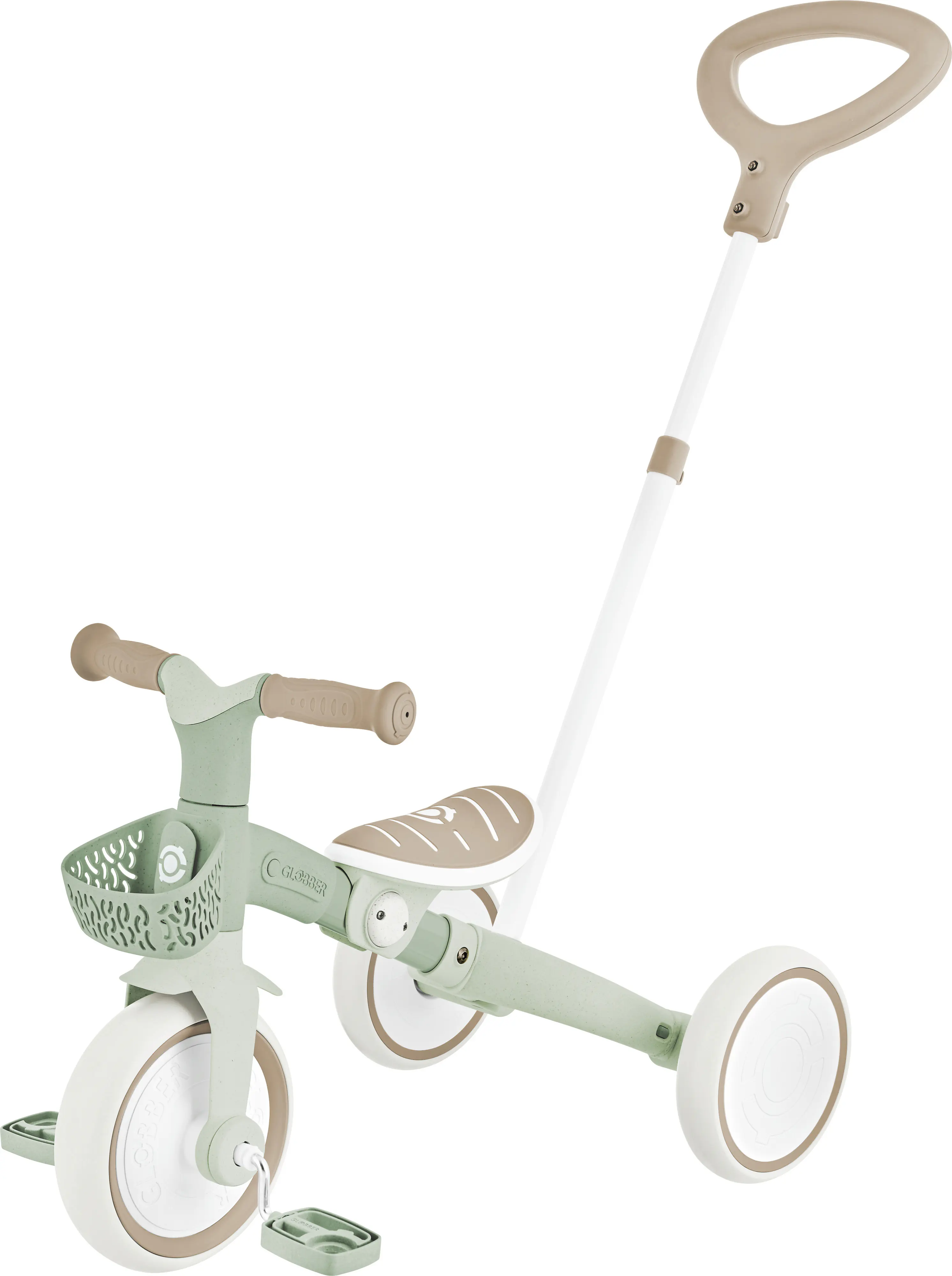 Globber Dreirad für Kinder Learning Trike 3-in-1 Plus salbeigrün