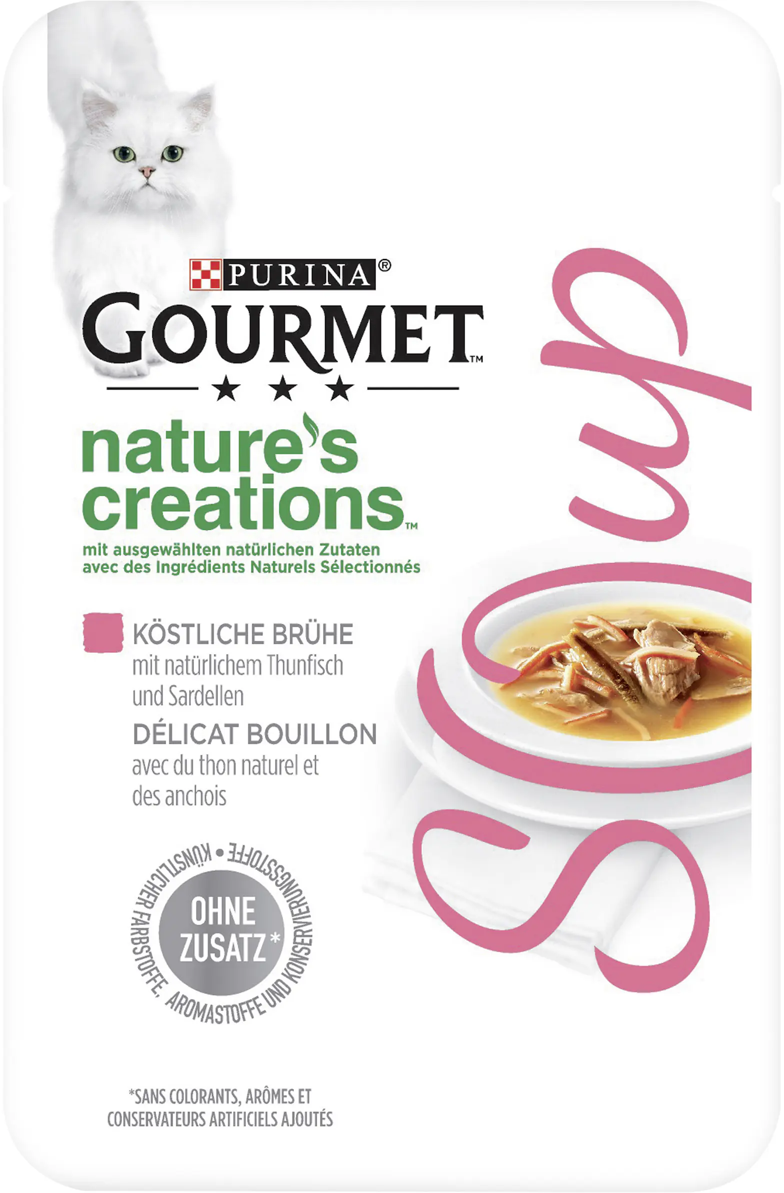 Gourmet Natures Creations Soup Köstl Brühe mit Thunfisch & Sardellen 40 g Gourmet Natures Creations Soup Köstl Brühe mit Thunfisch & Sardellen 40 g