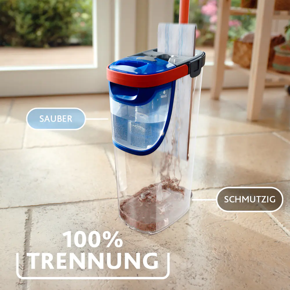 Vileda Bodenwischer Reinigungsset H2PRO Flat Mop Vileda Bodenwischer Reinigungsset H2PRO Flat Mop
