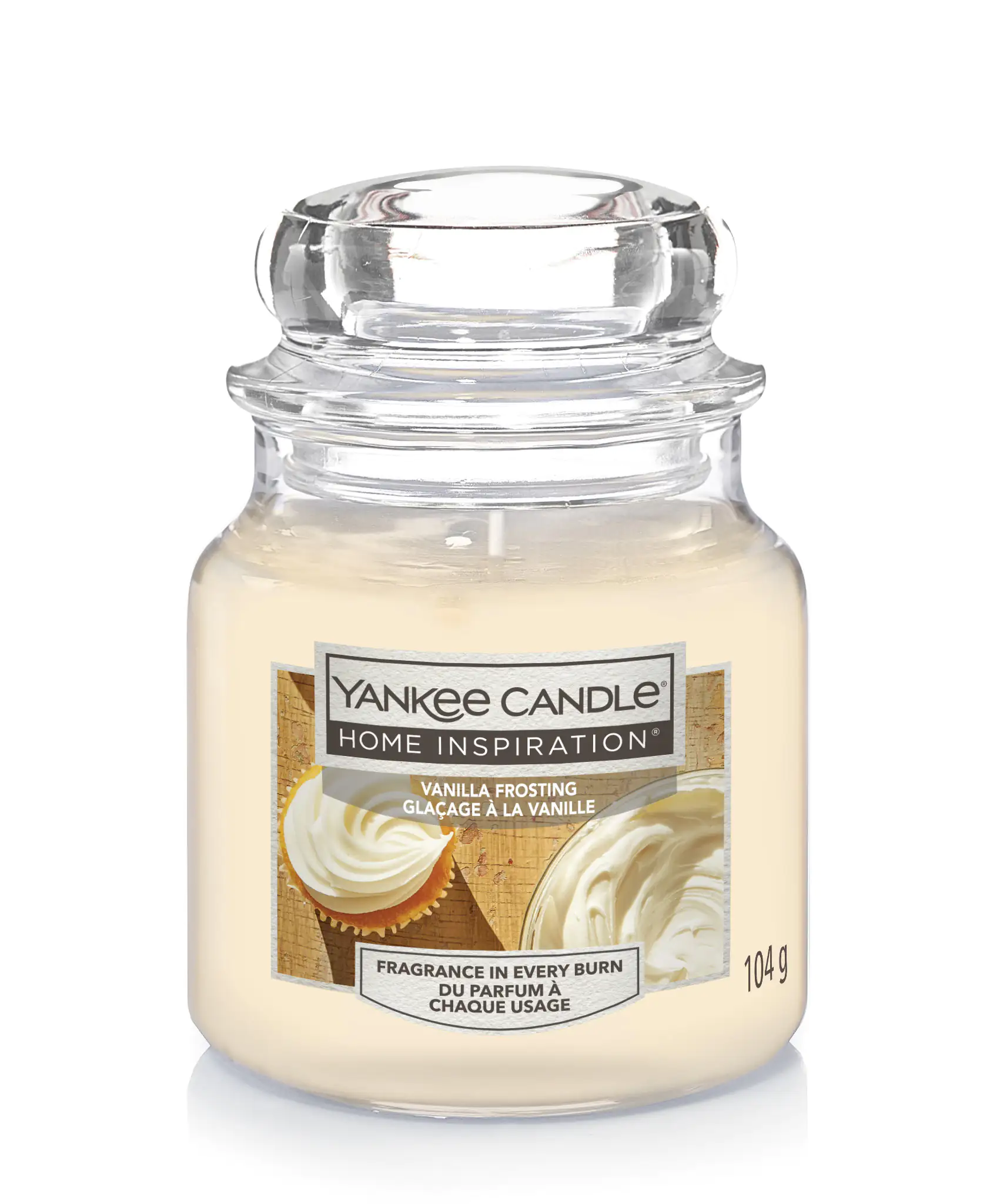 Yankee Candle Duftkerze Kleines Glas Vanilla Frosting 104 g, creme