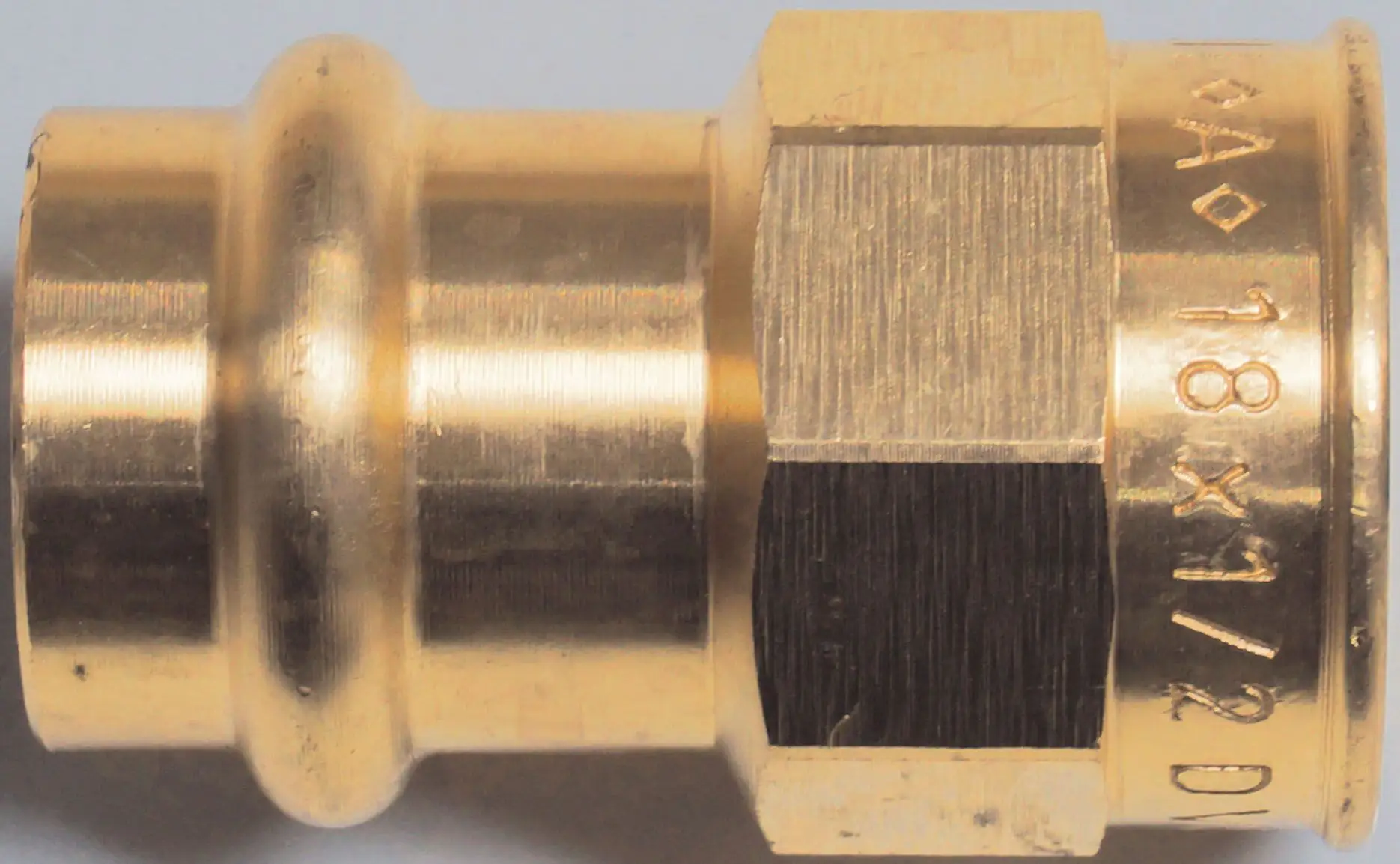 Cornat Press-Übergangs-Muffe Rotguss, ø 18 mm, 1/2" IG