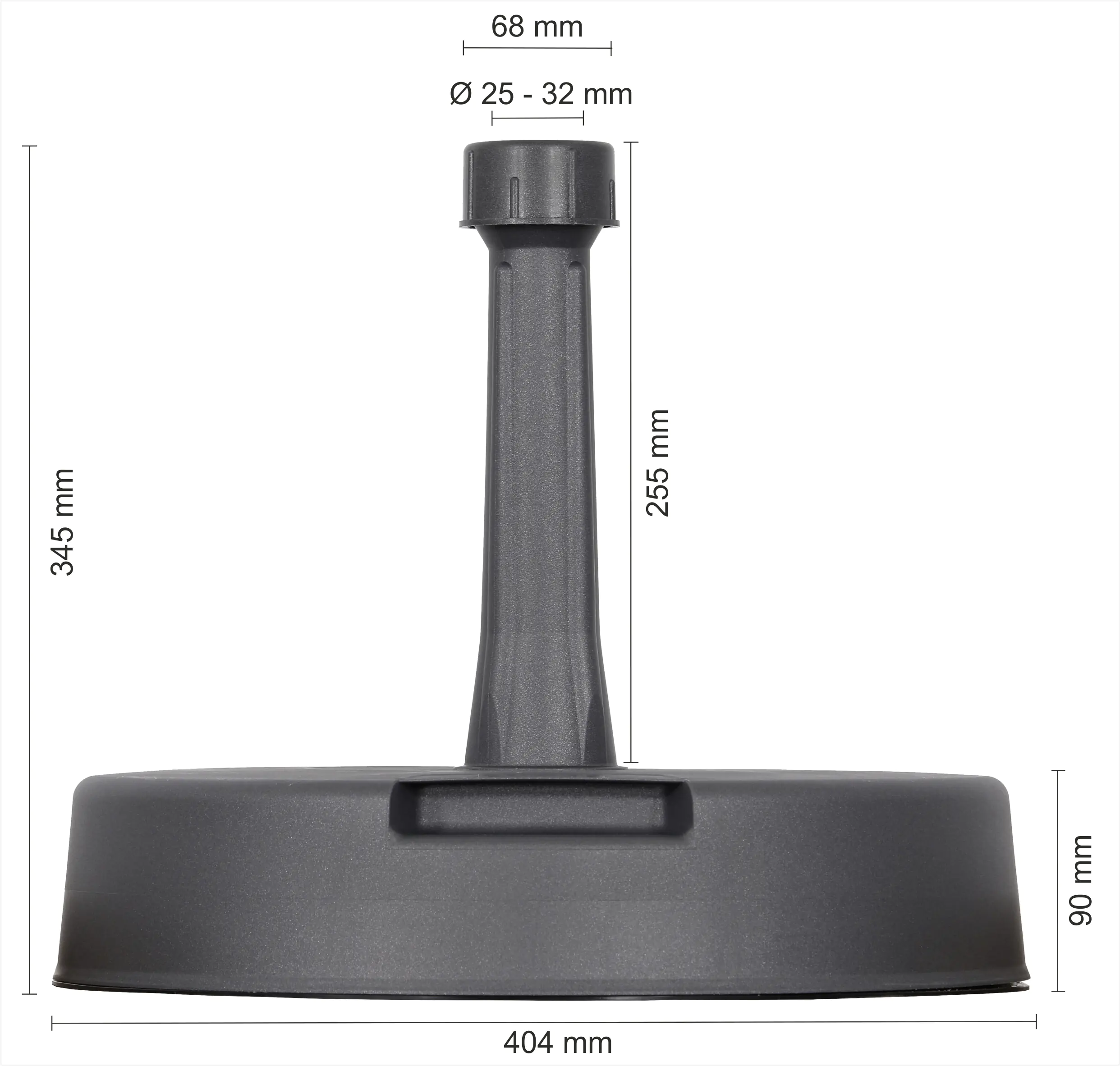 Schneider Schirmständer Beton 20 kg anthrazit