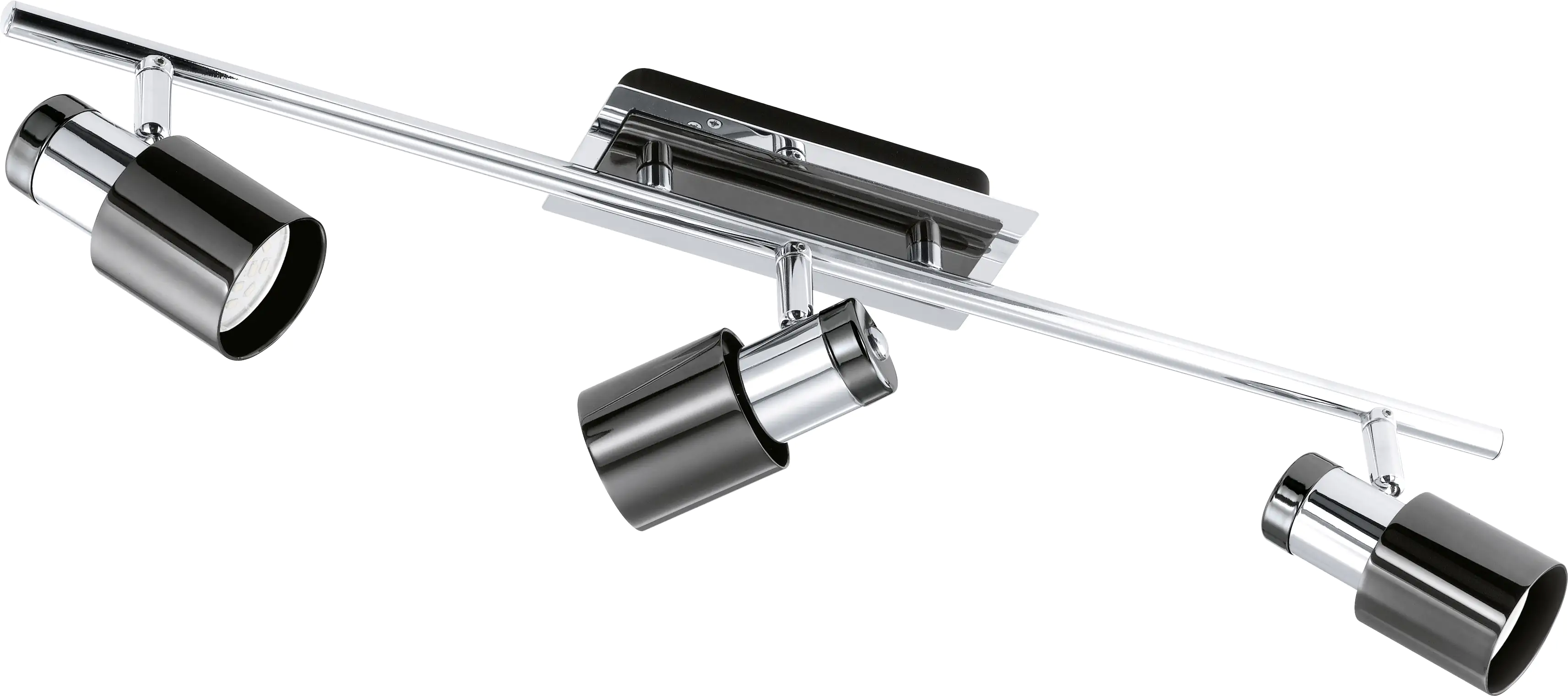 Eglo 3er Spot Davida 1 nickel-nero 58 x 7 cm GU10, warmweiß Eglo 3er Spot Davida 1 nickel-nero 58 x 7 cm GU10, warmweiß